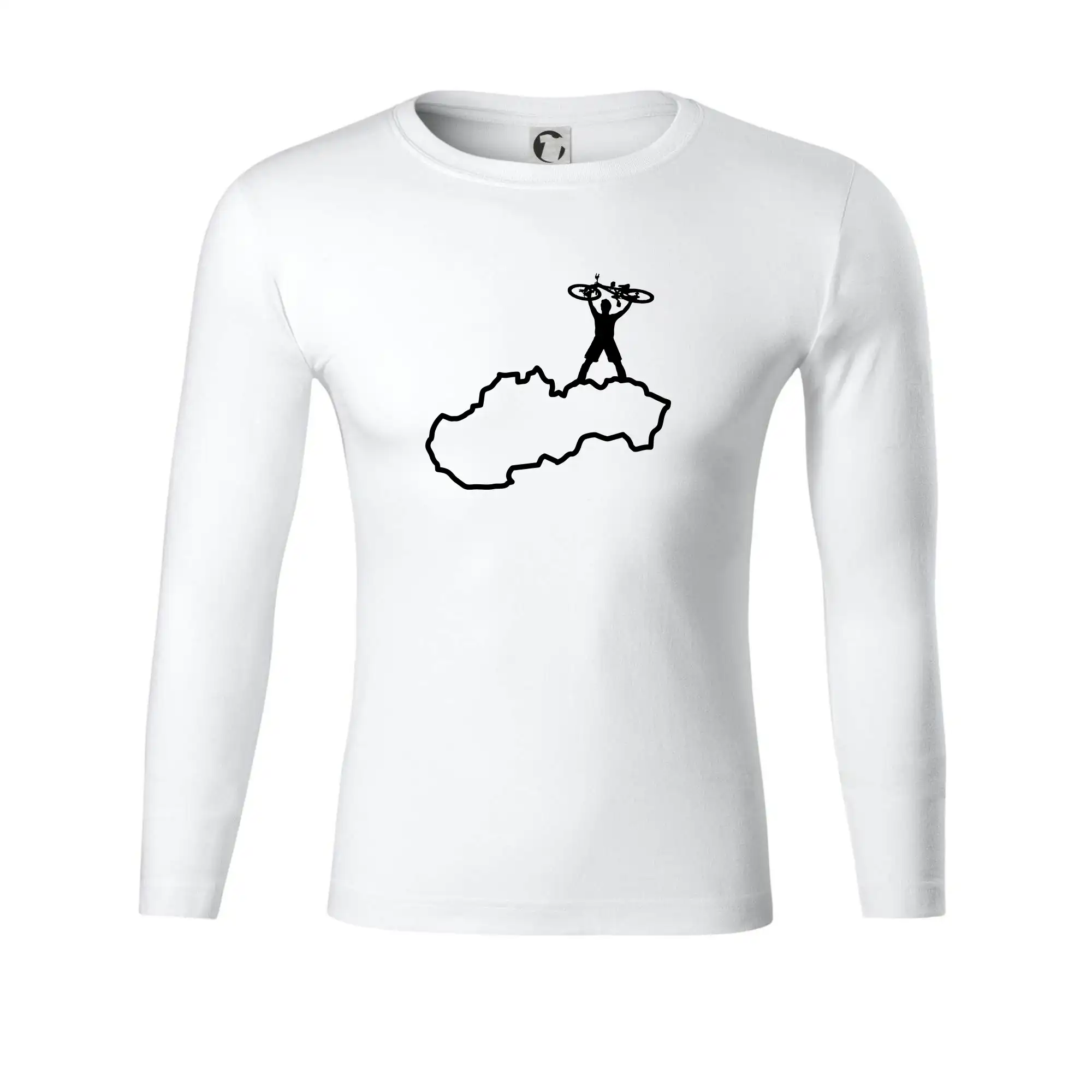 Mapa Slovenska - cyklista