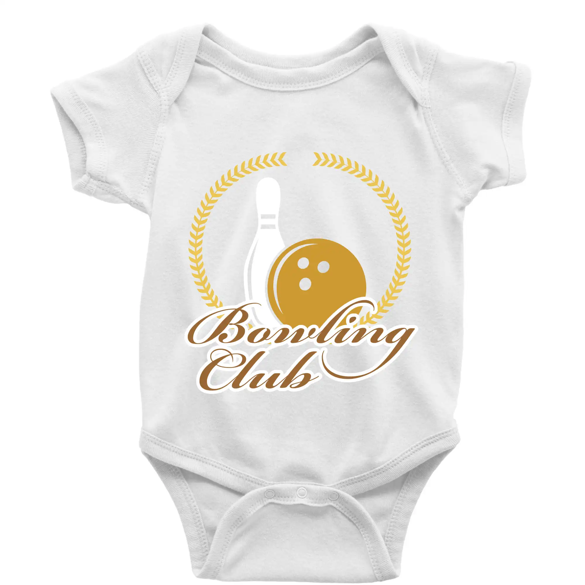 Tričká Bowling - Bowling cup věnec - Body dojčenské s krátkym rukávom