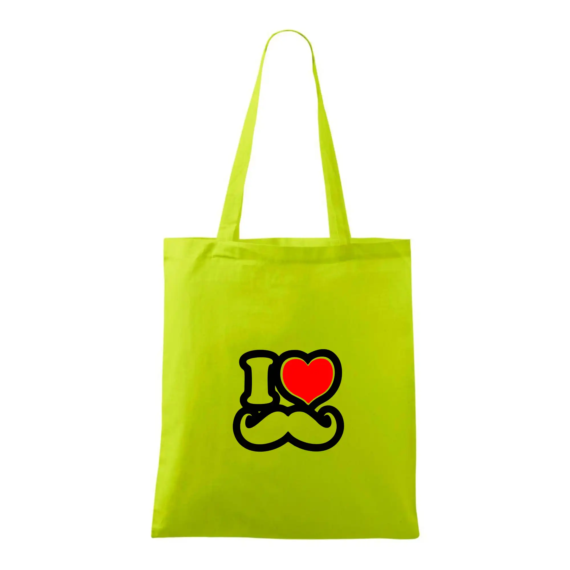 i love mustache - obrys