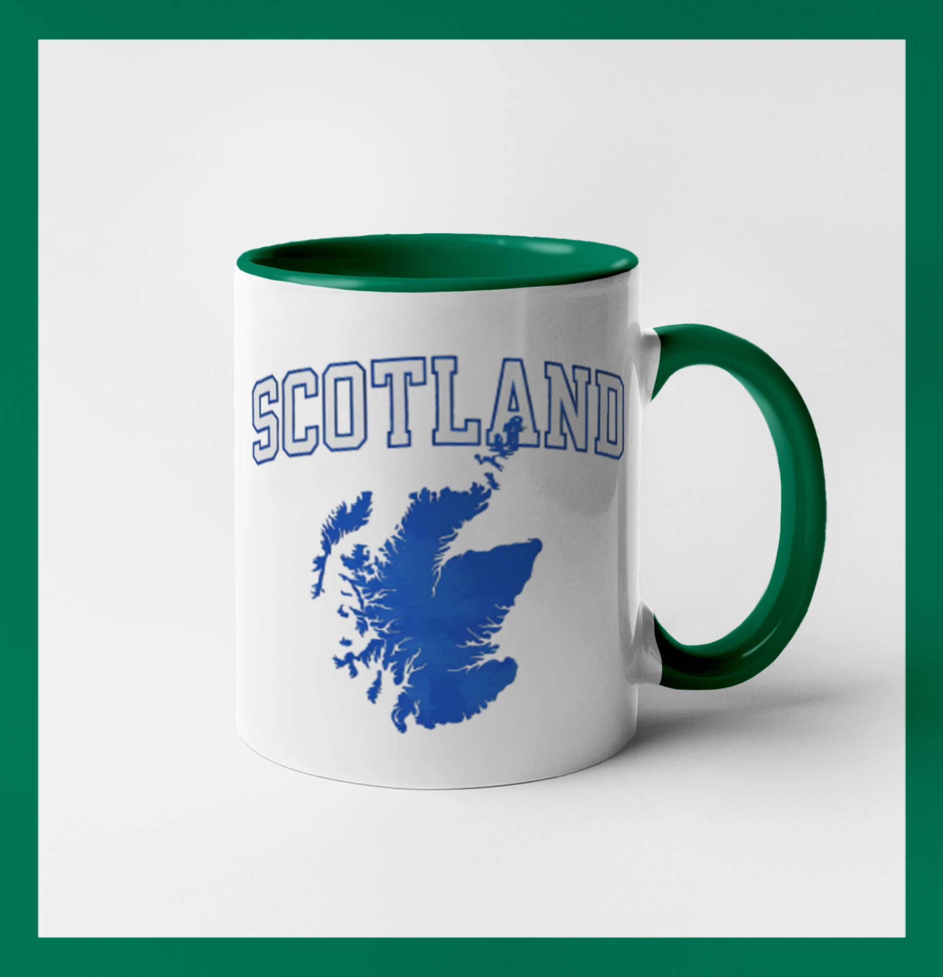 Scotland nápis s mapou