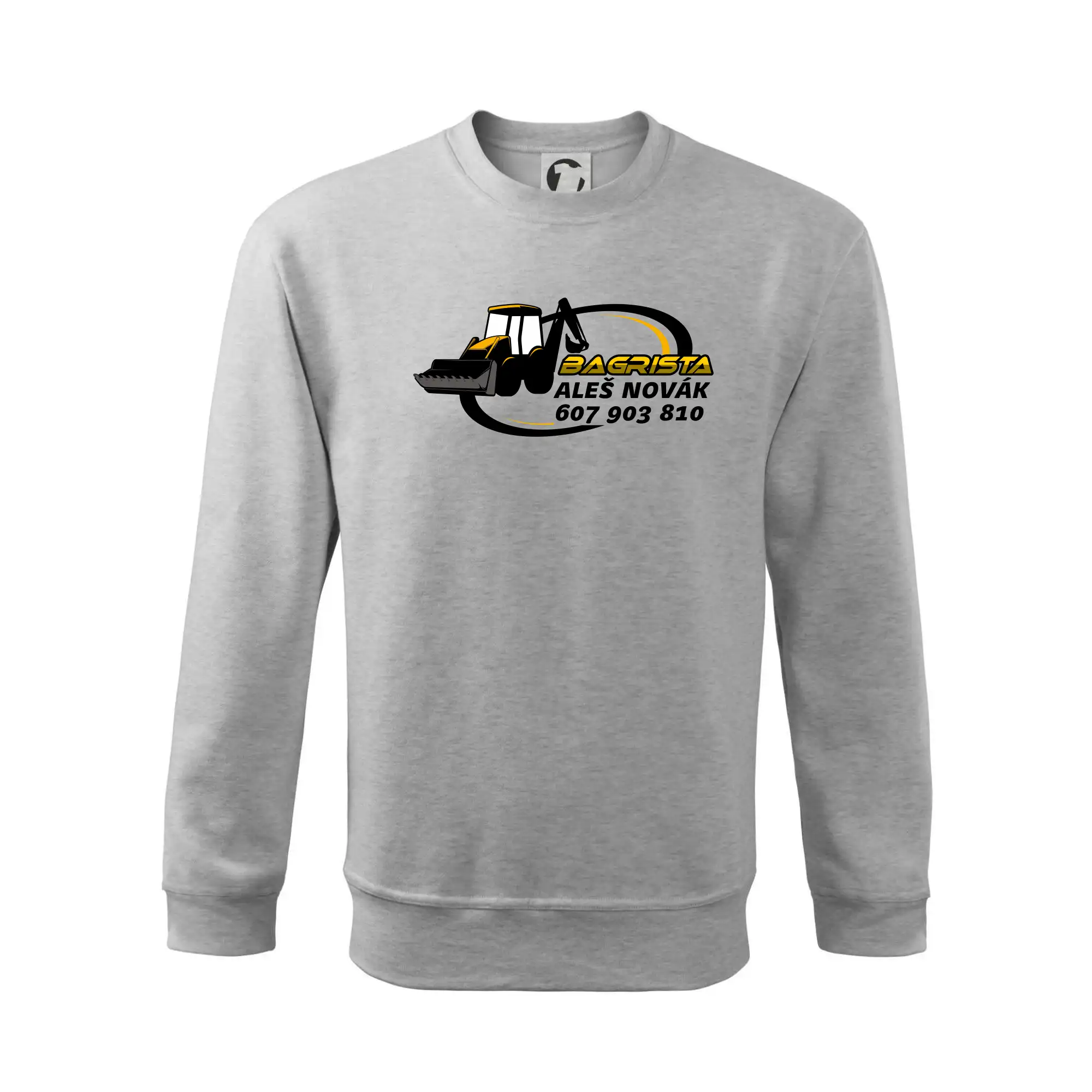 Bagrista v kruhu - vlastní nápis