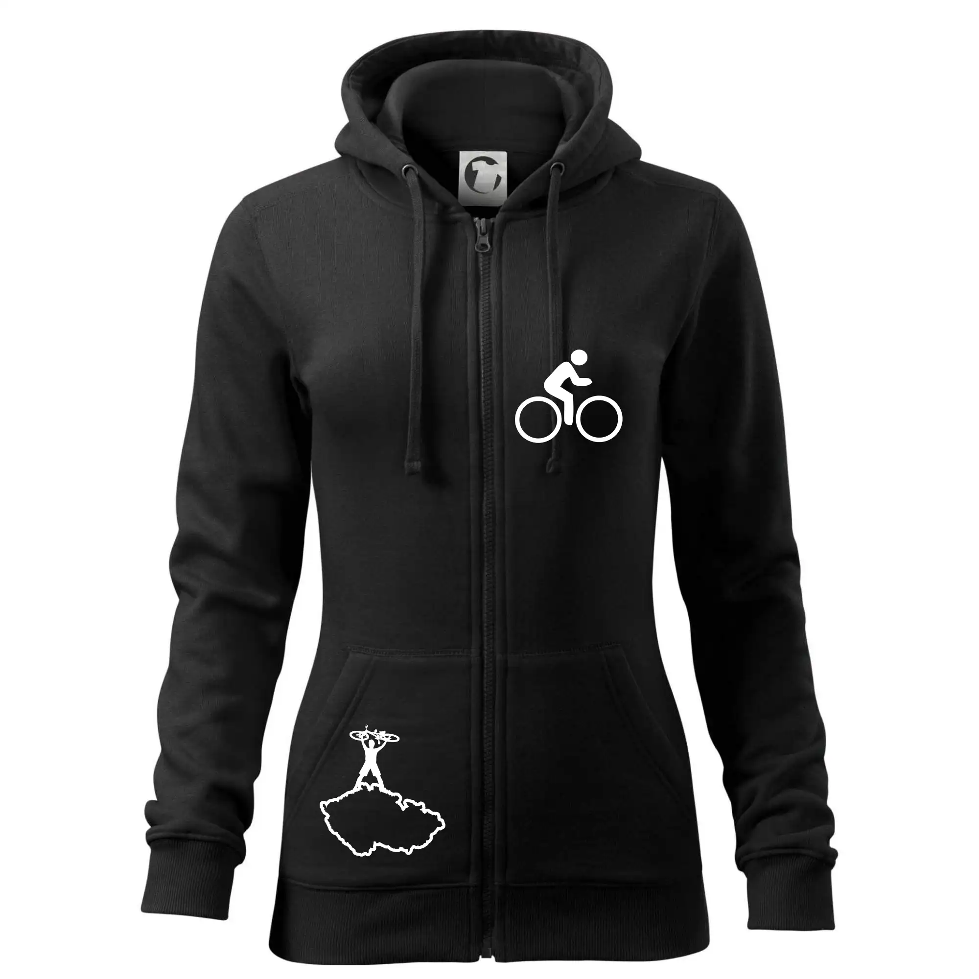 Mapa ČR + kolo na prsu