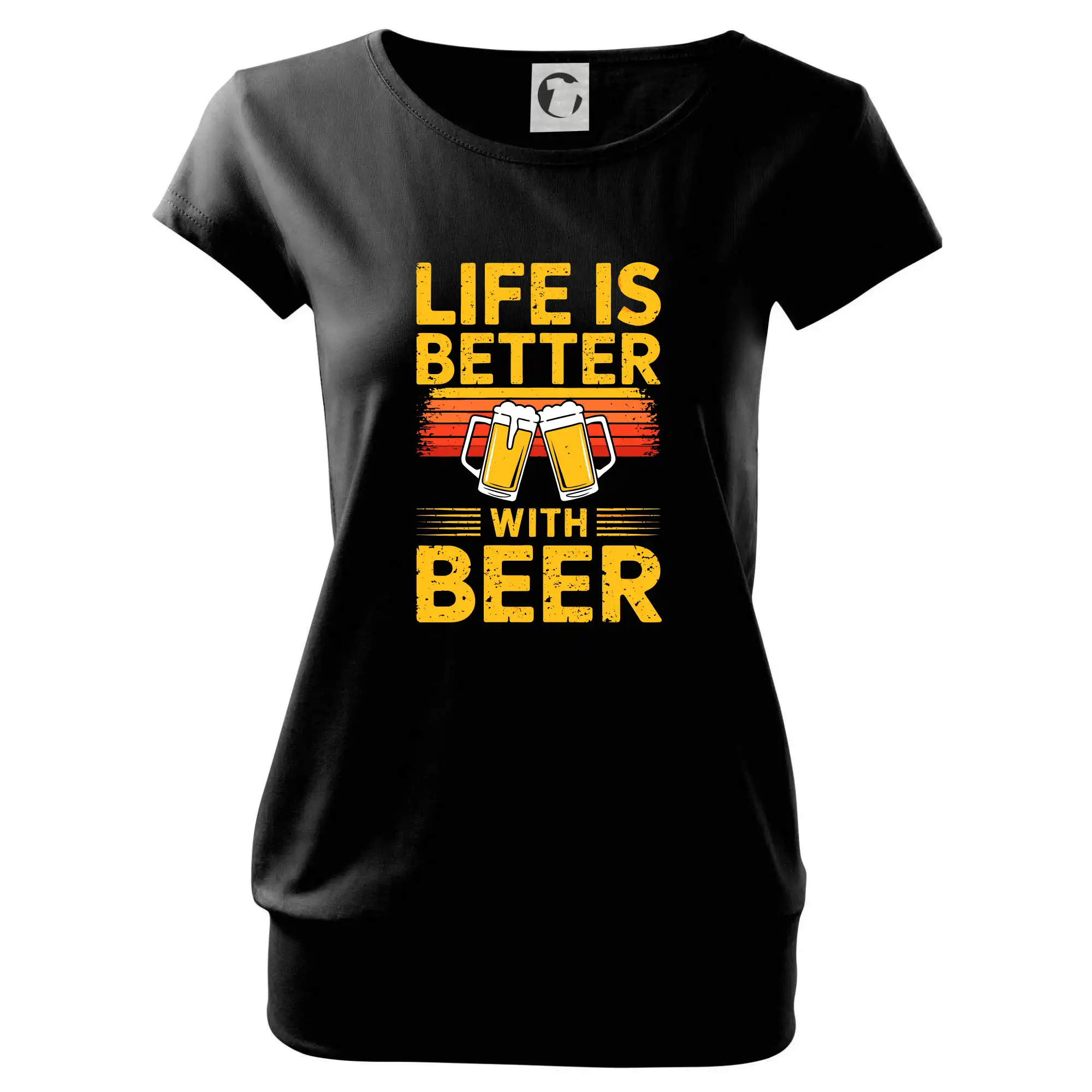 Life is better with beer - oranžové