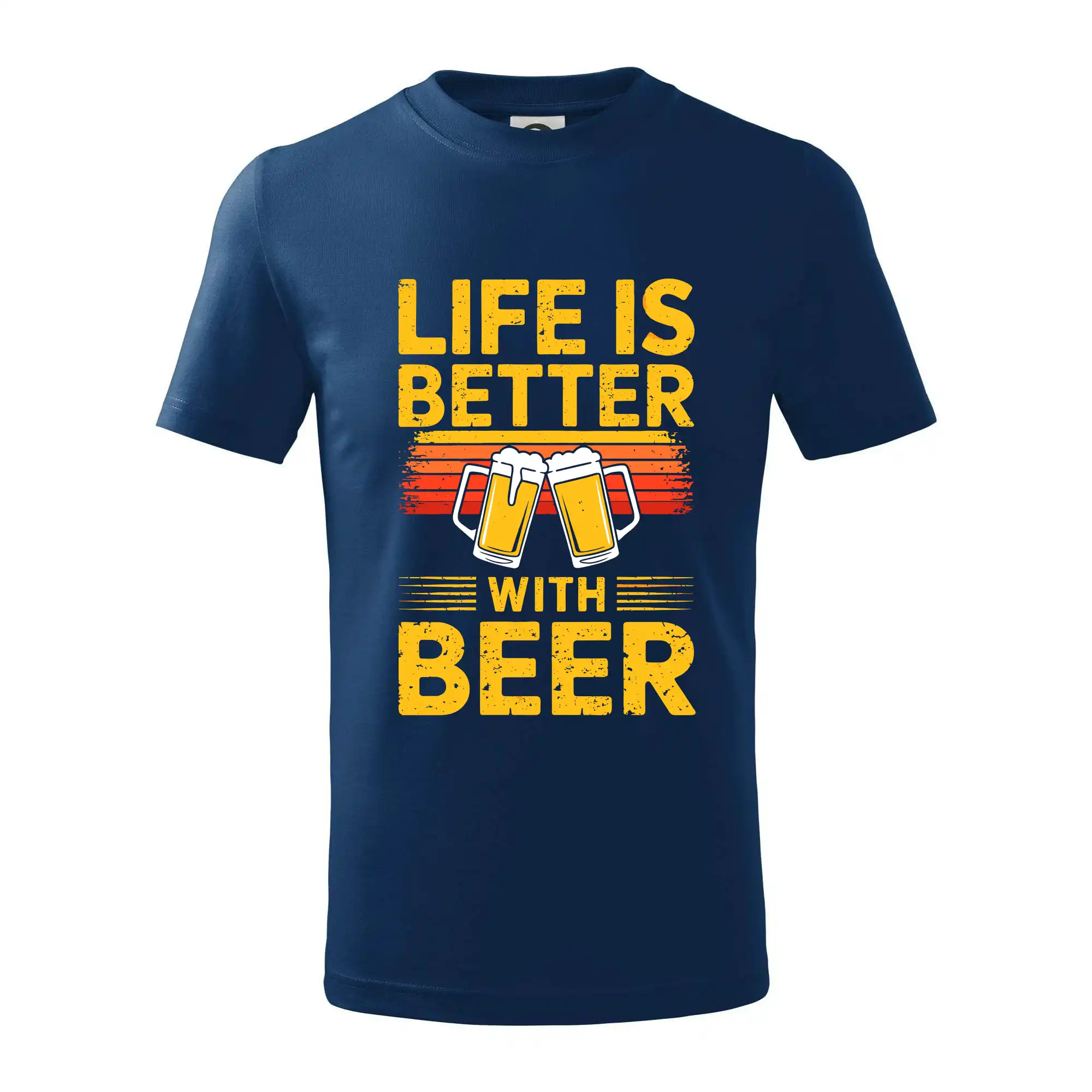 Life is better with beer - oranžové