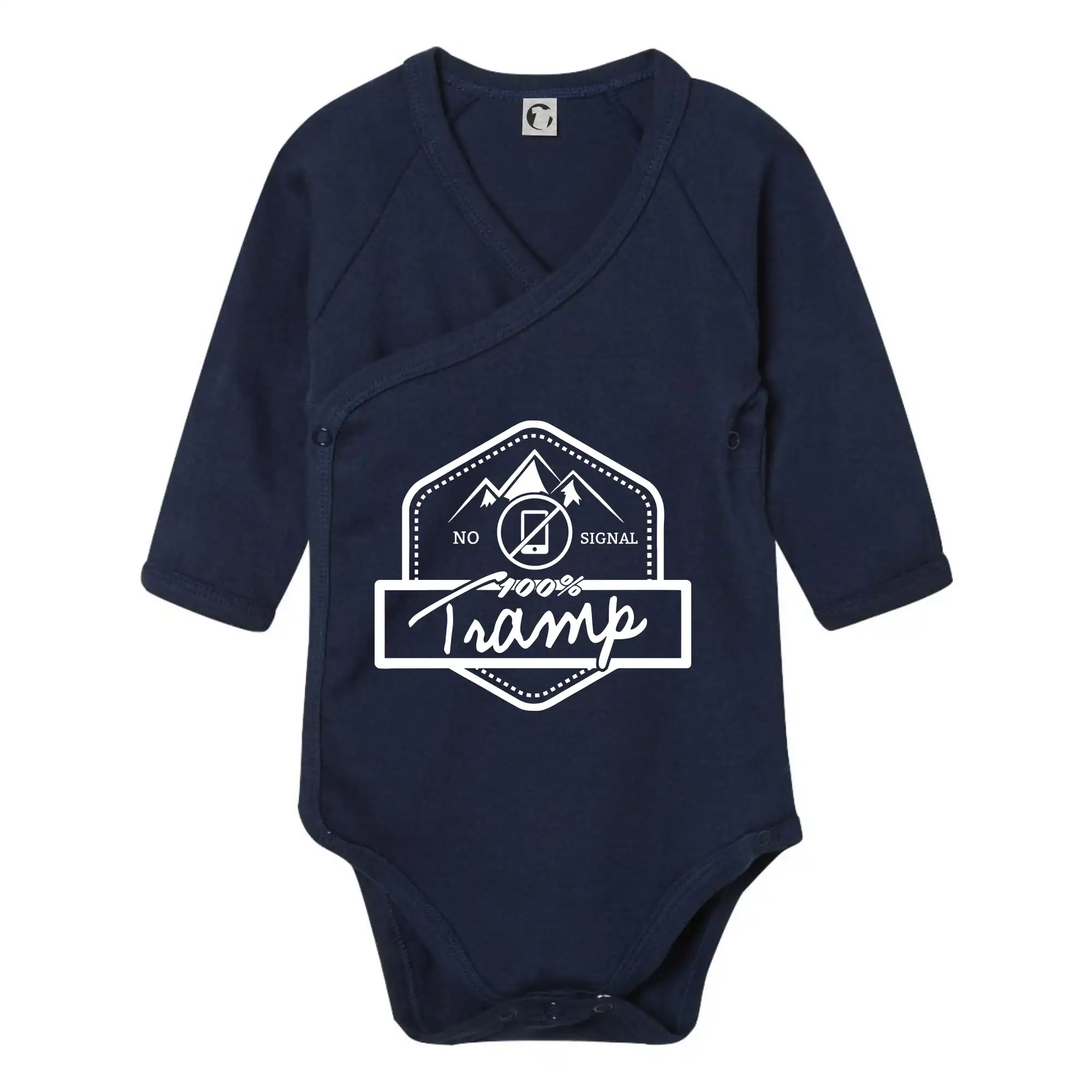 Trička na kempovanie - Tramp No Signal - Body zavinovacie s dlhým rukávom