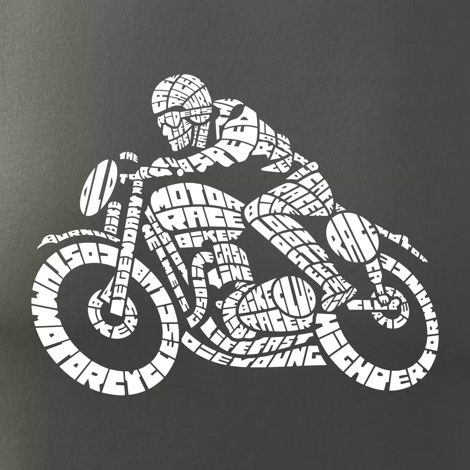 Motorkář nápisy