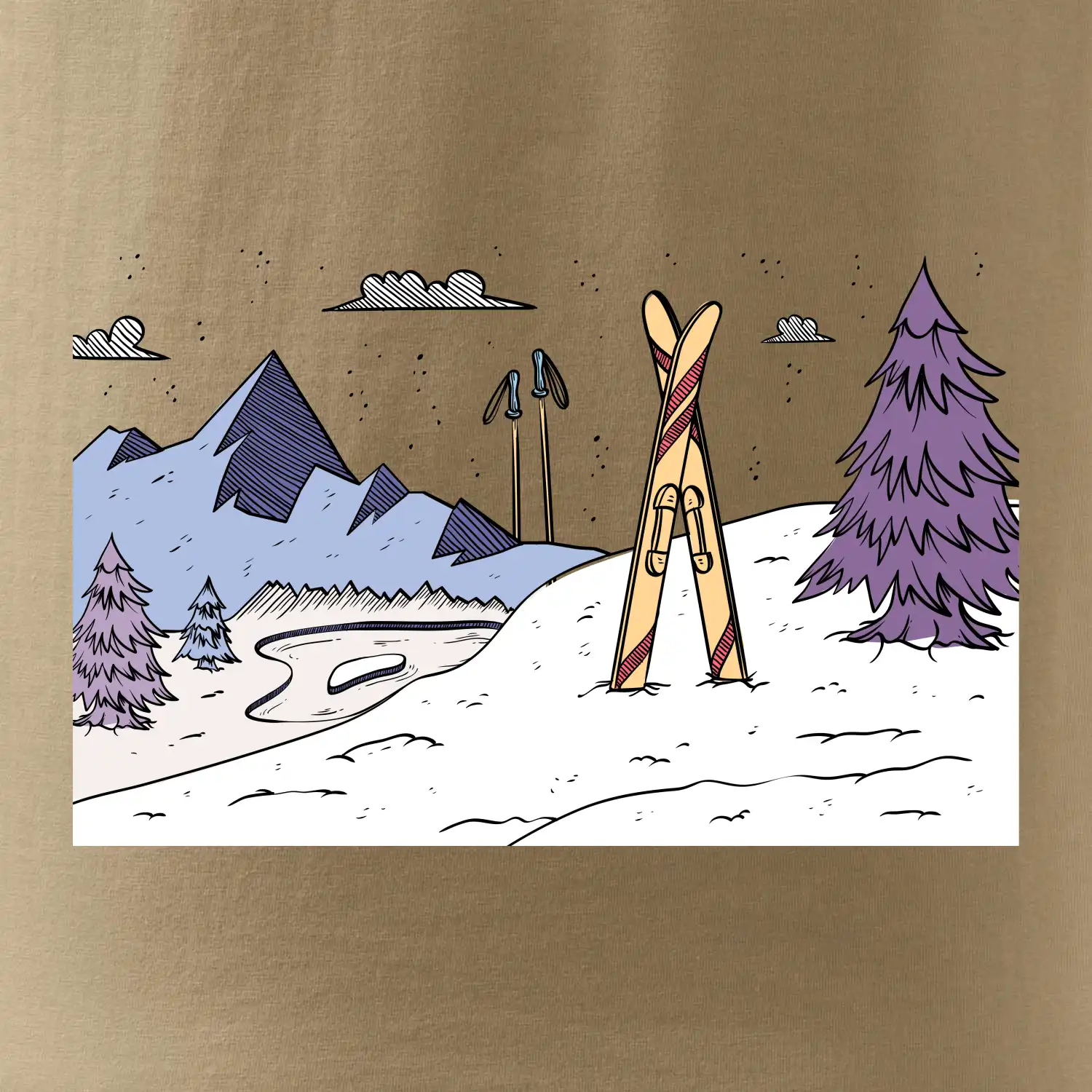 Panorama lyžování