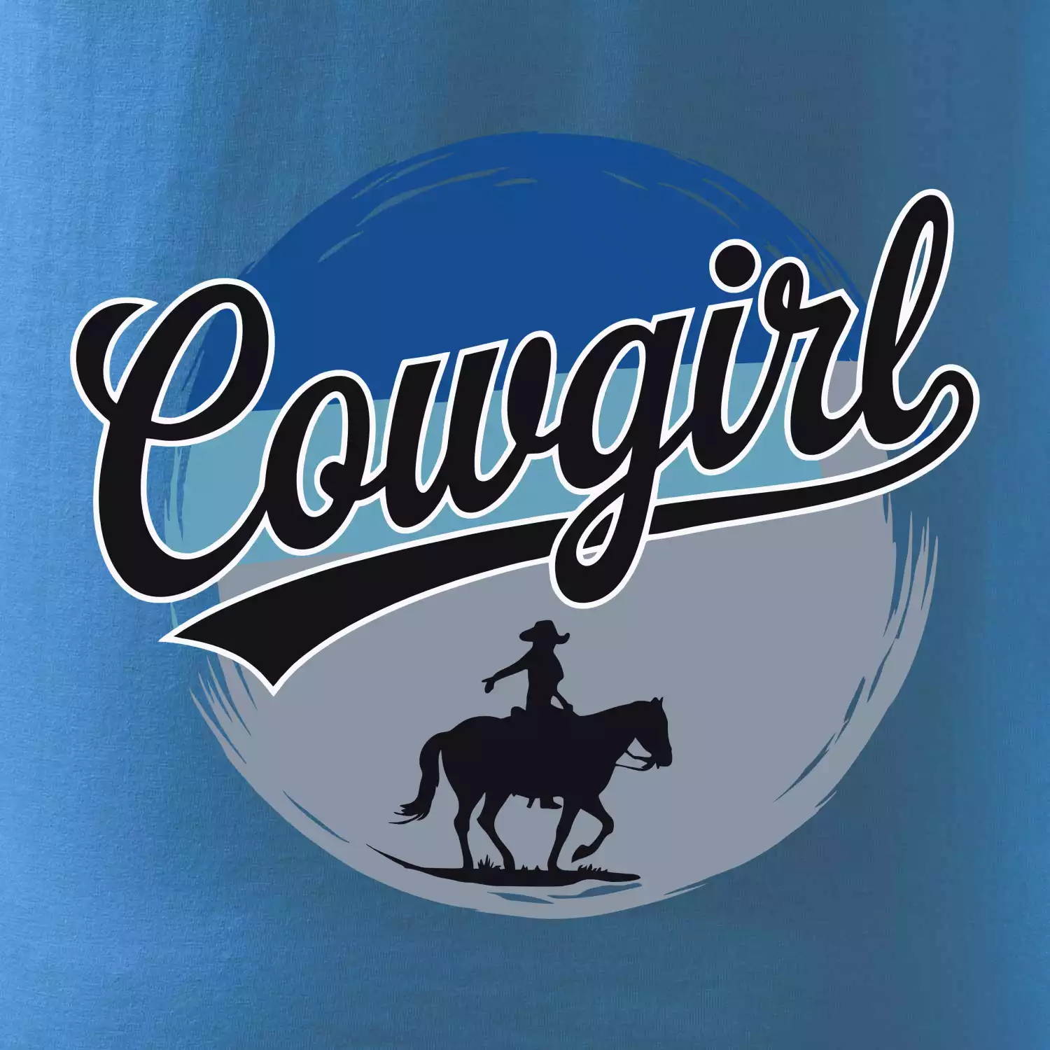 Cowgirl modrý pruh