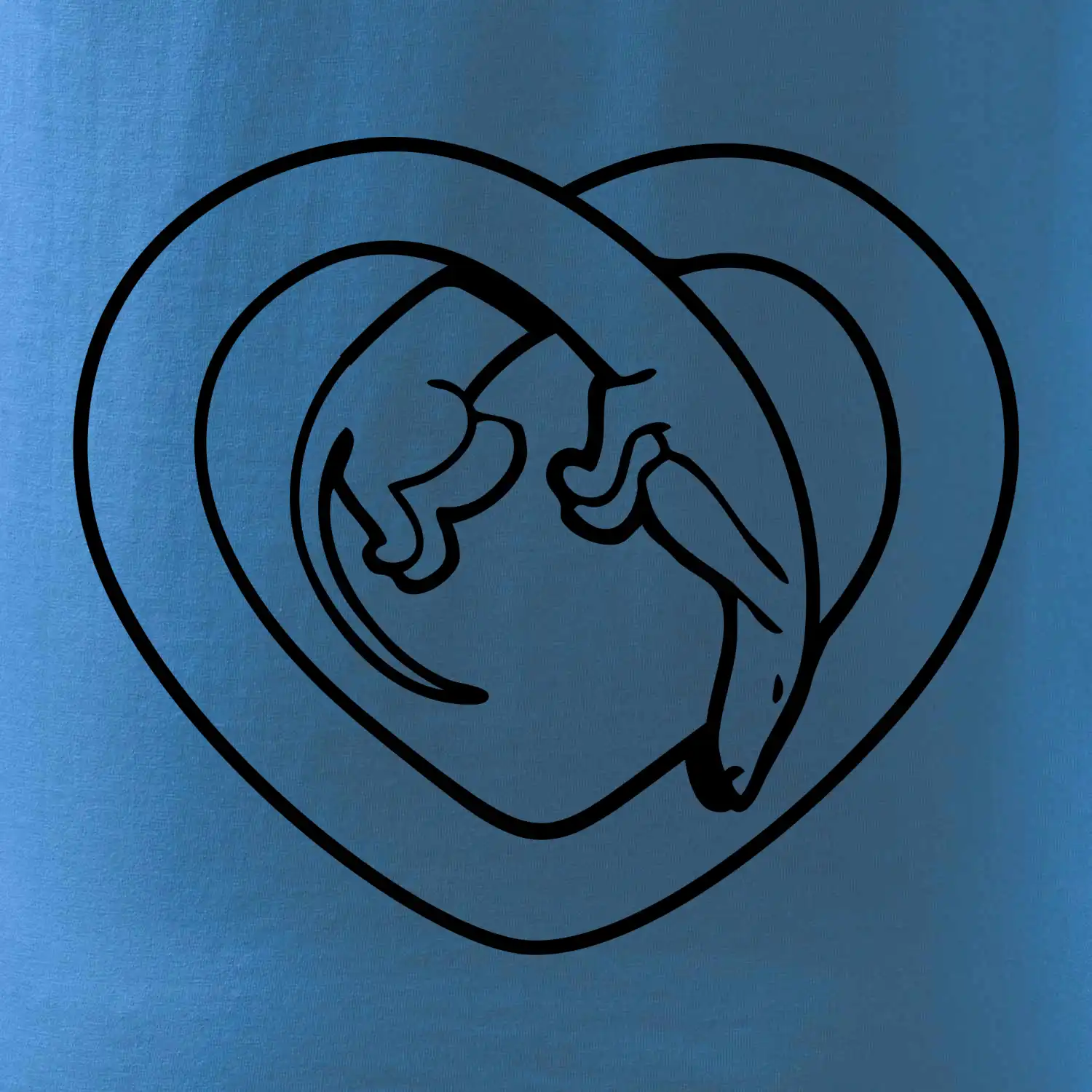 Jezevčík srdce - obrys