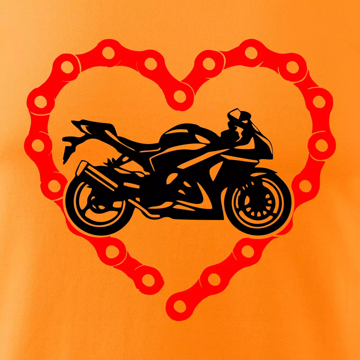 Moto srdce řetěz - supersport