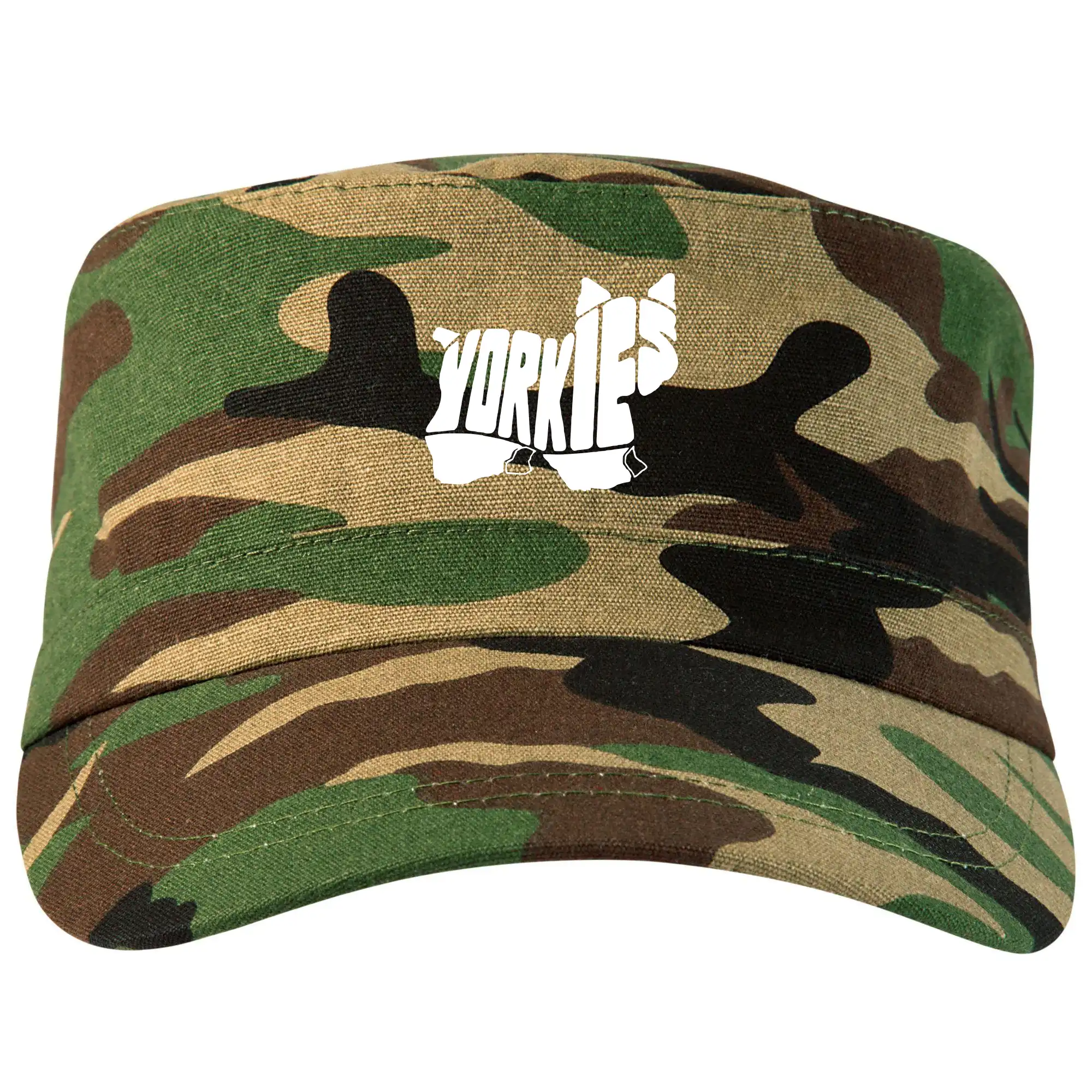 Yorkshirsky terier na tričku - Yorkšírský teriér - Yorkie - Nápis v tele - Šiltovka CAMO