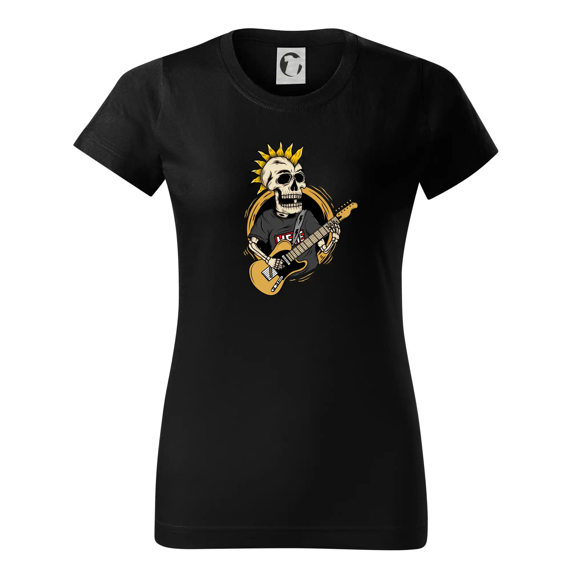 Punk rock gitarista - Dámske tričko basic - ľahko voľnejšie a dlhšie
