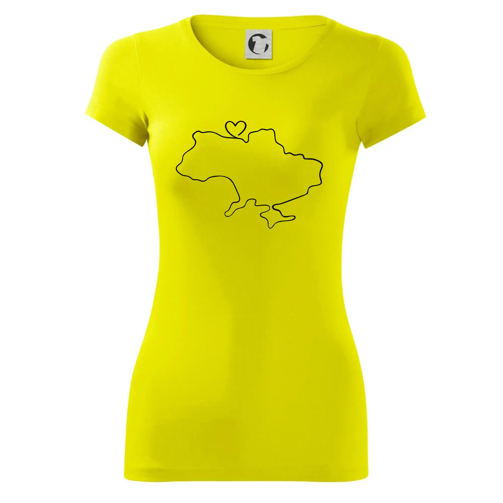 Mapa Ukrajiny - srdce