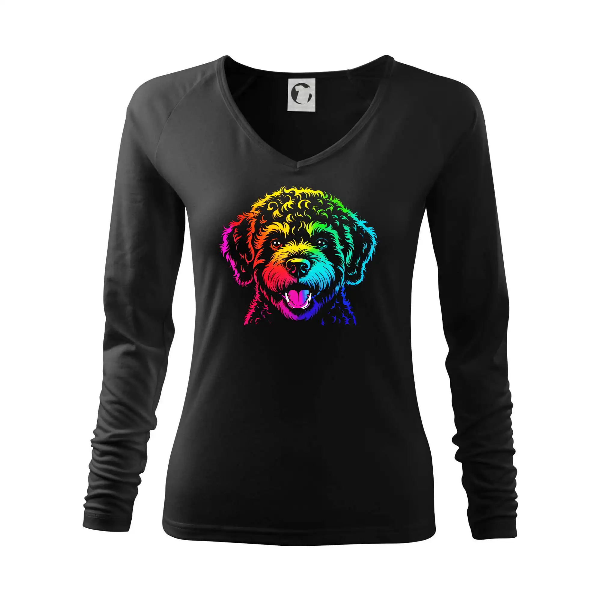 Ostatné psie plemená - Lagotto romagnolo dúhová hlava - Tričko dámske Elegance