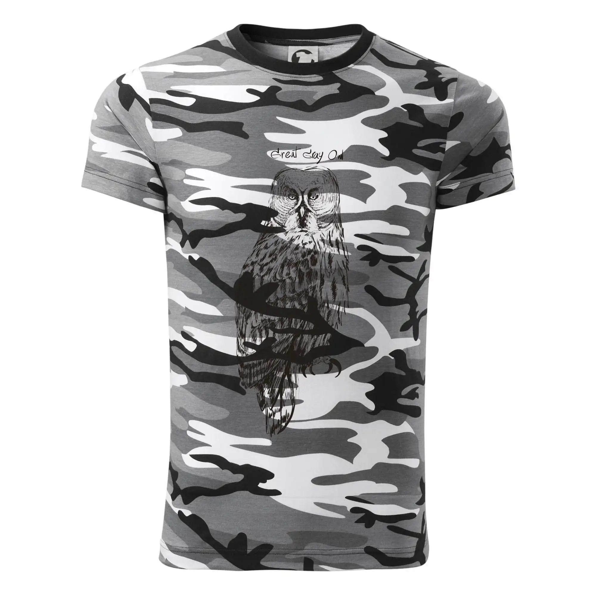 Puštík vousatý great gray owl