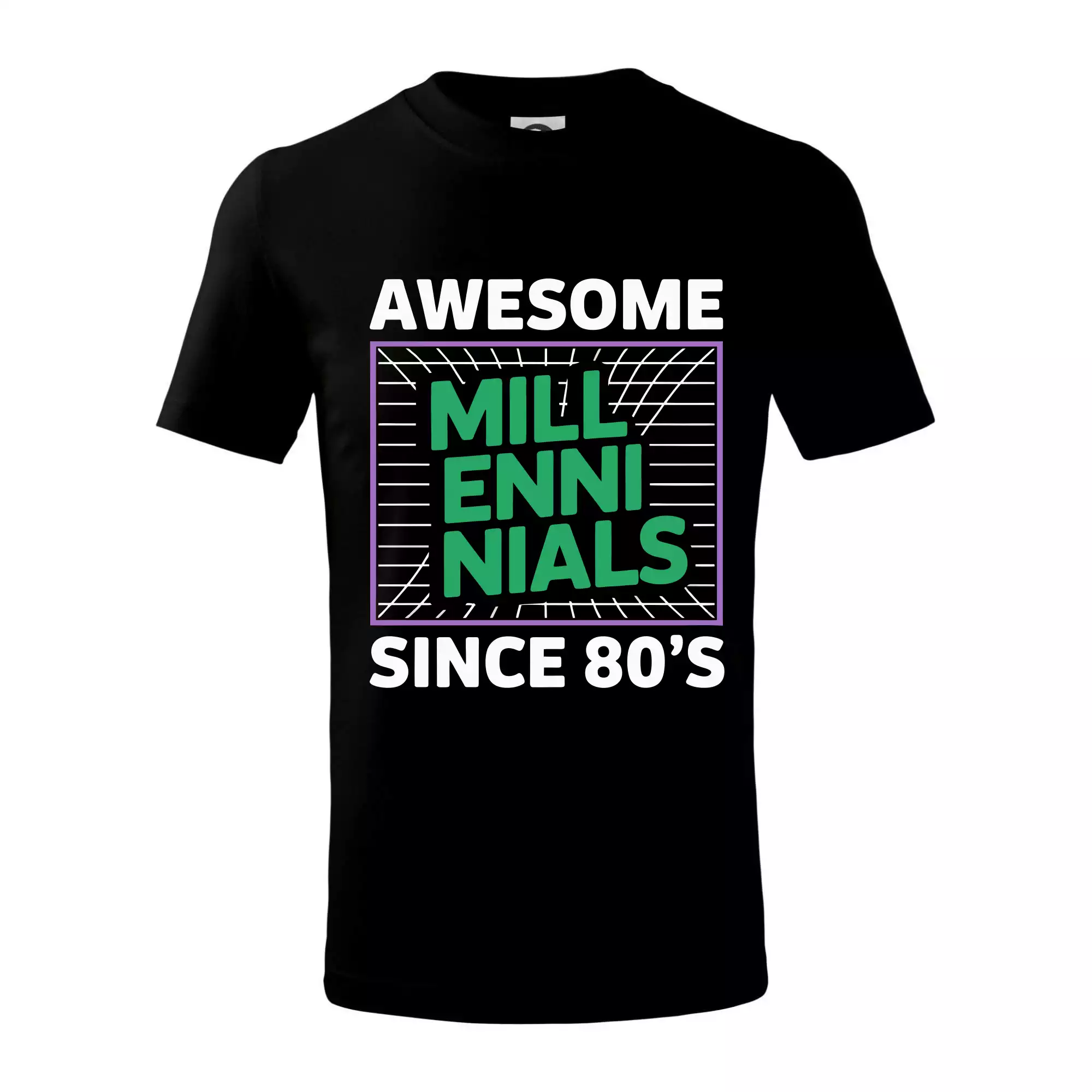 Generace Y - Zelený Awesome Millennials Since 80's