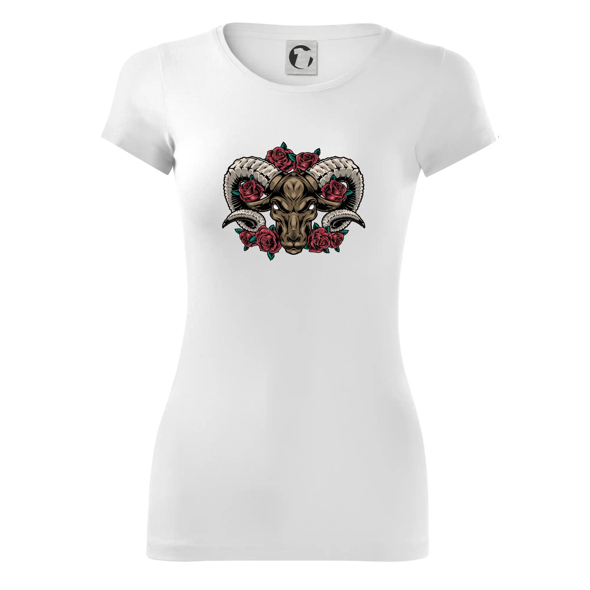 Hlava berana s růžemi