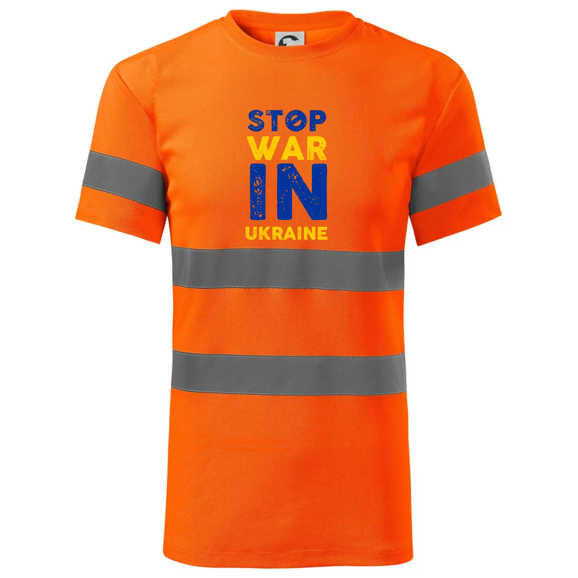 Barevný nápis Stop war in ukraine