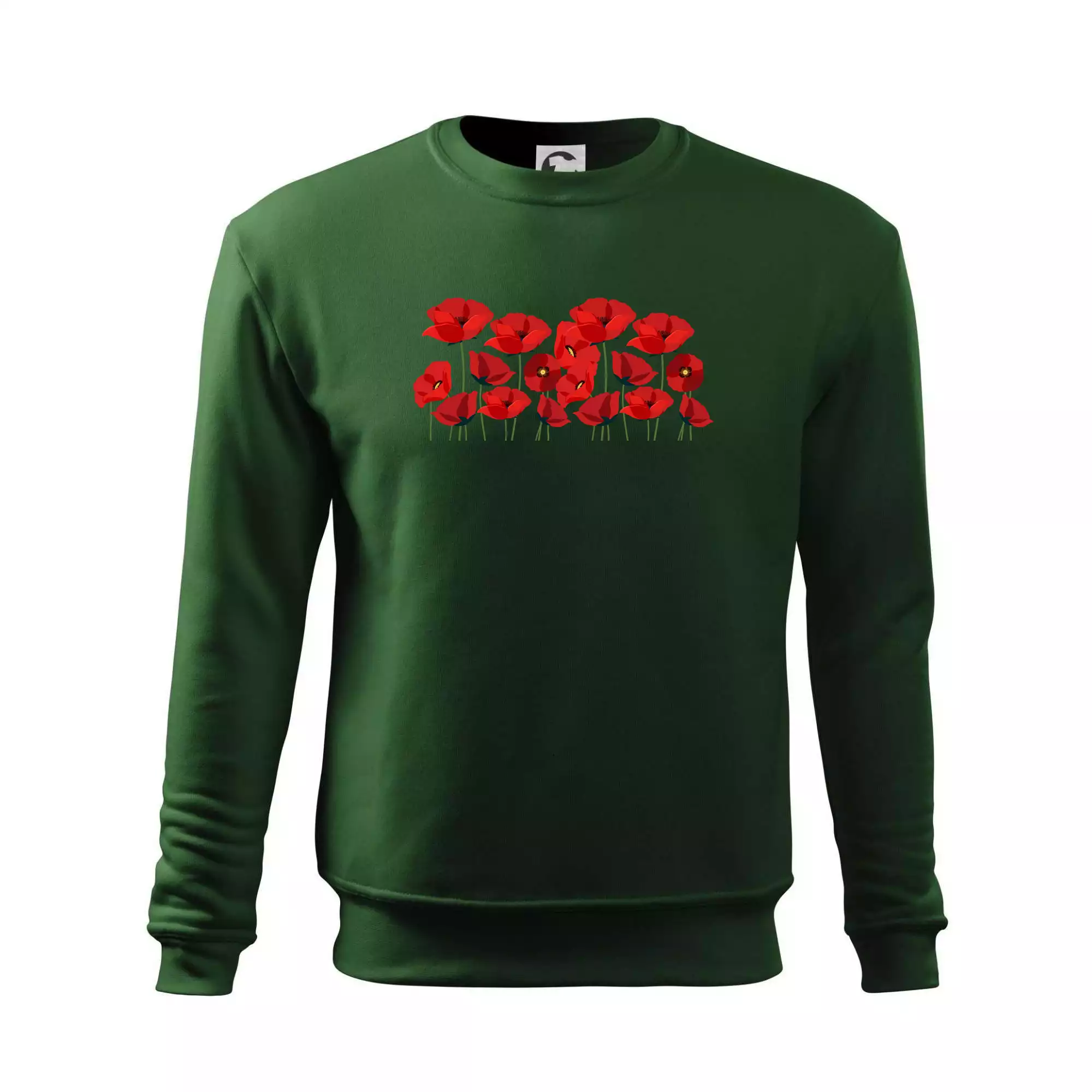 Vlčí mák v řadě