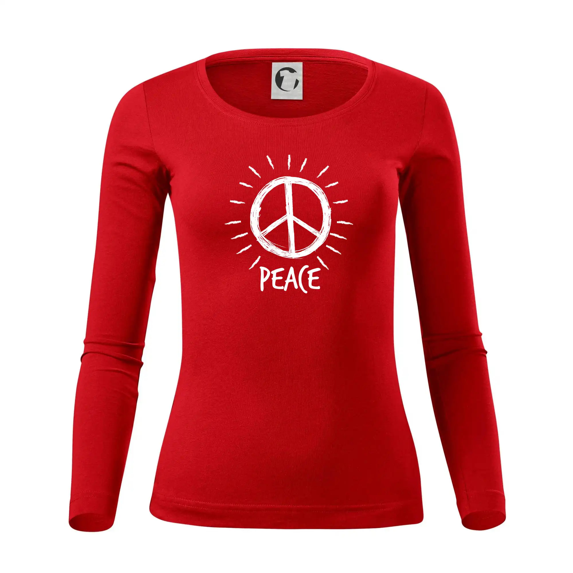Peace symbol černobílý