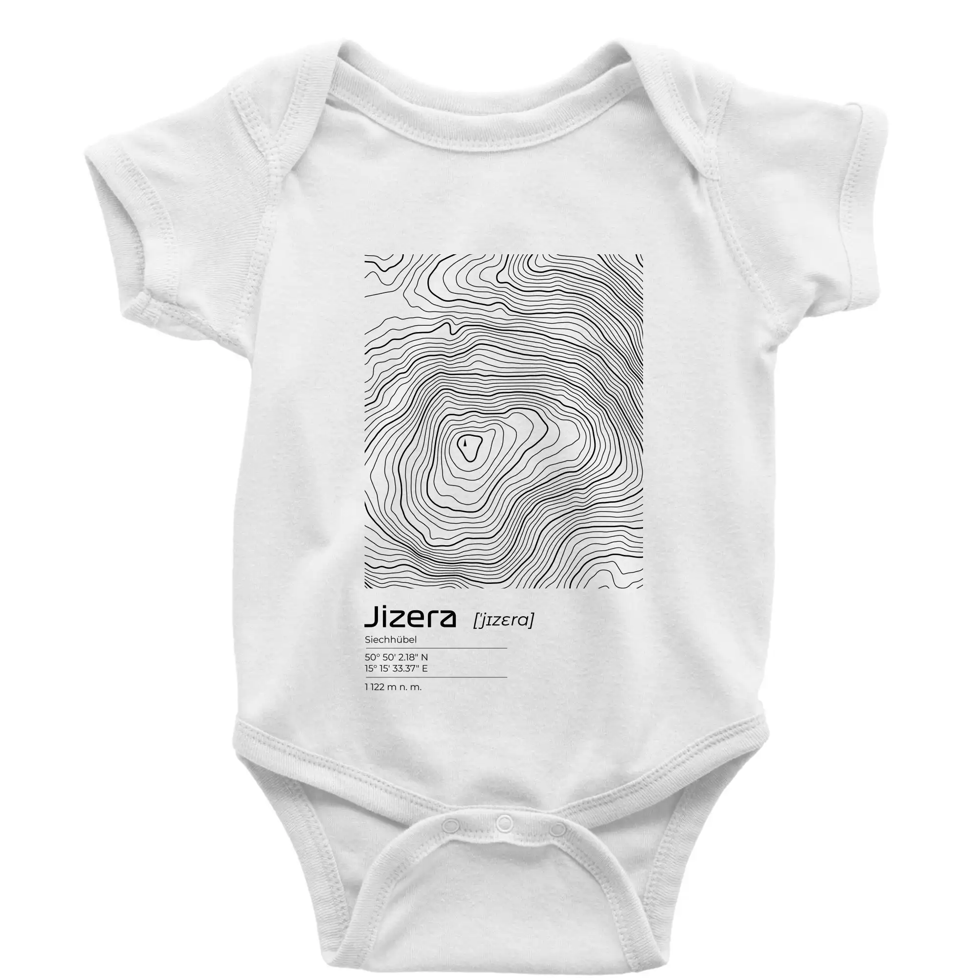 Jizera - vrstevnice v obdélníku