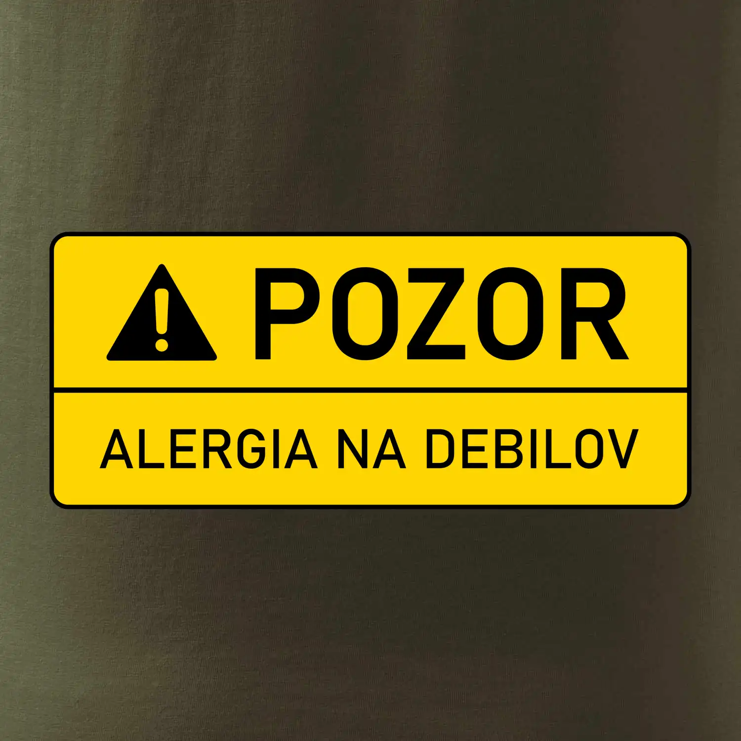 Pozor alergia na debilov SK