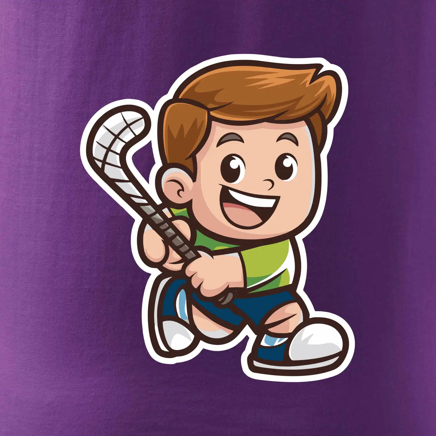 Ikona pozemní hokej kluk