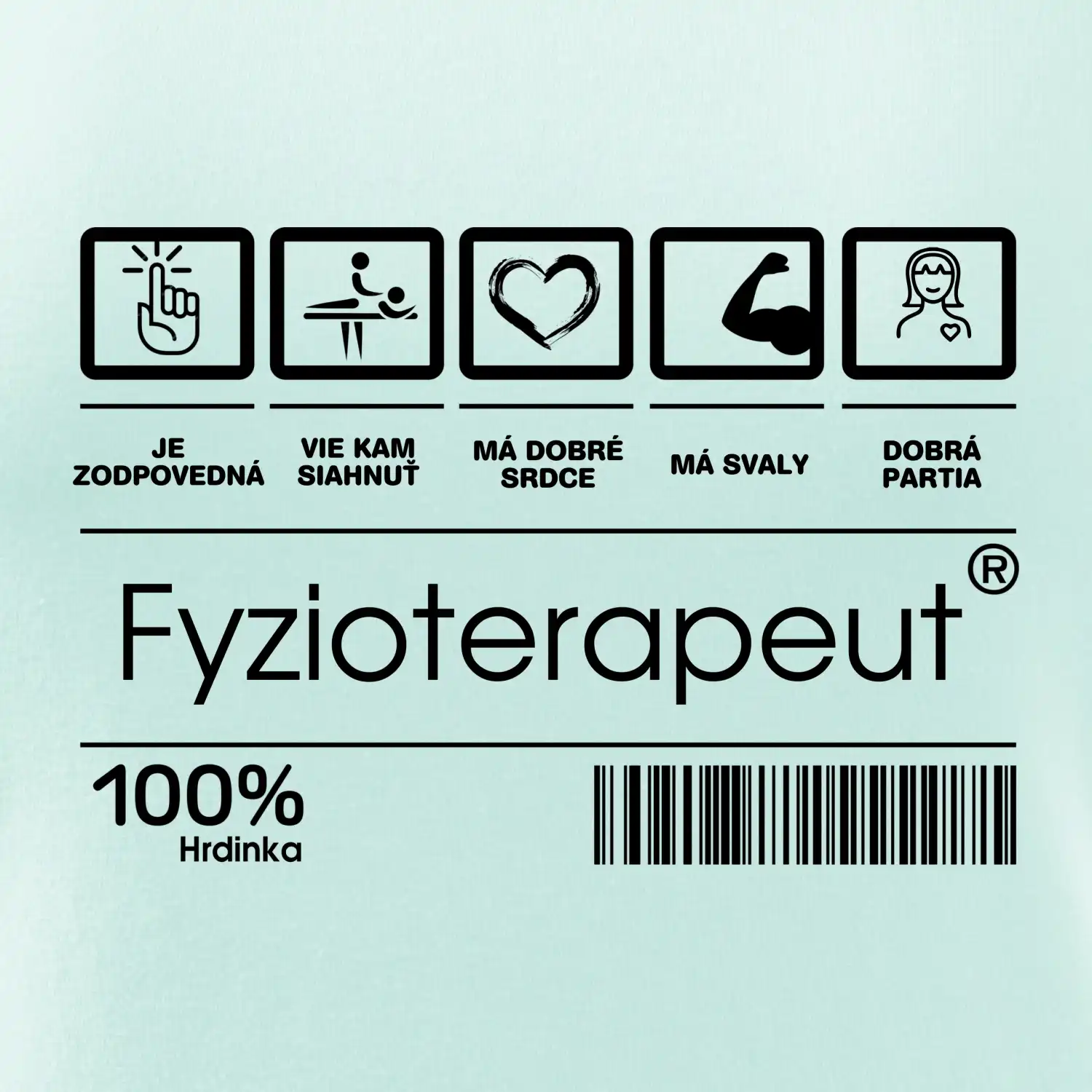 Čiarový kód fyzioterapeutka