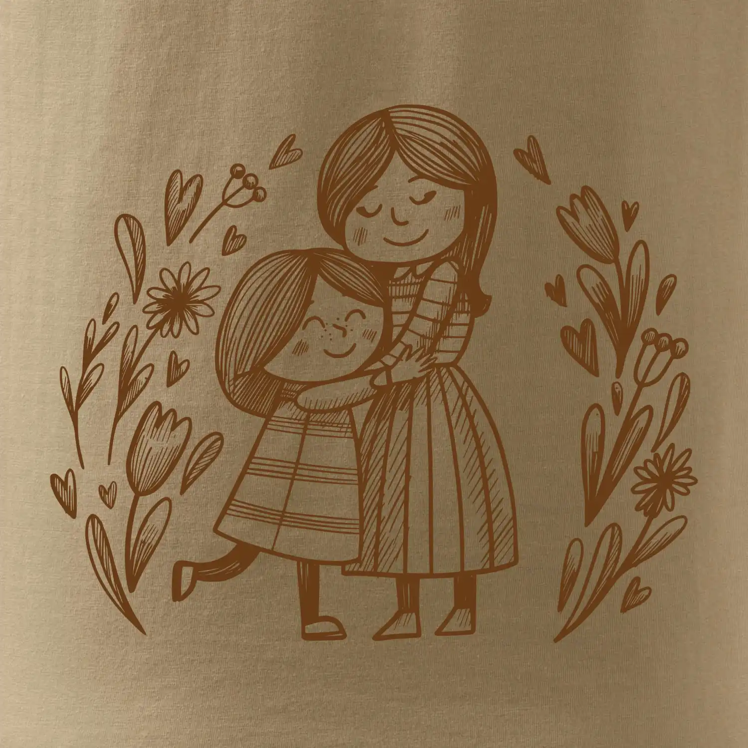 Matka a dcera v objetí