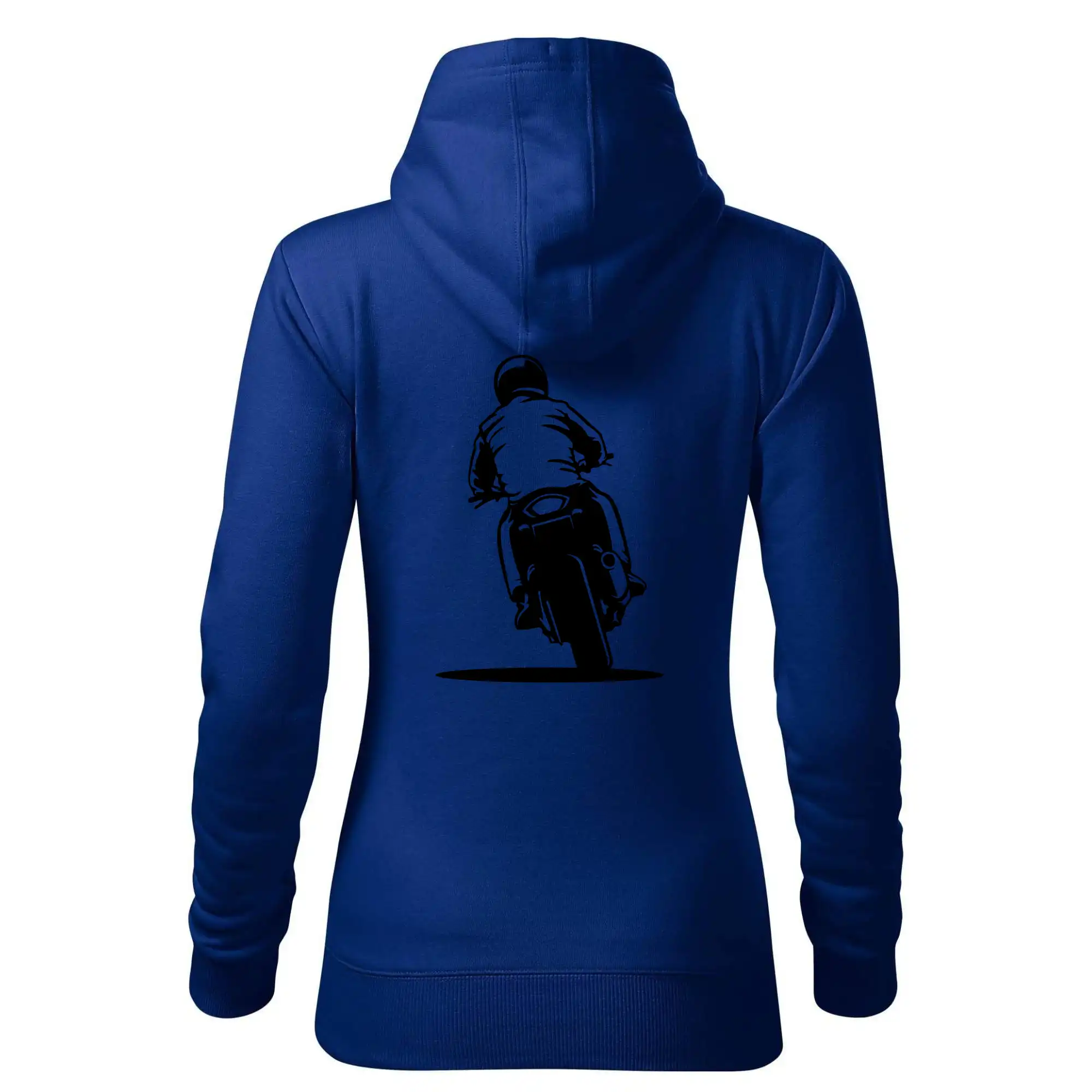 Motorkář na zádech - silnice