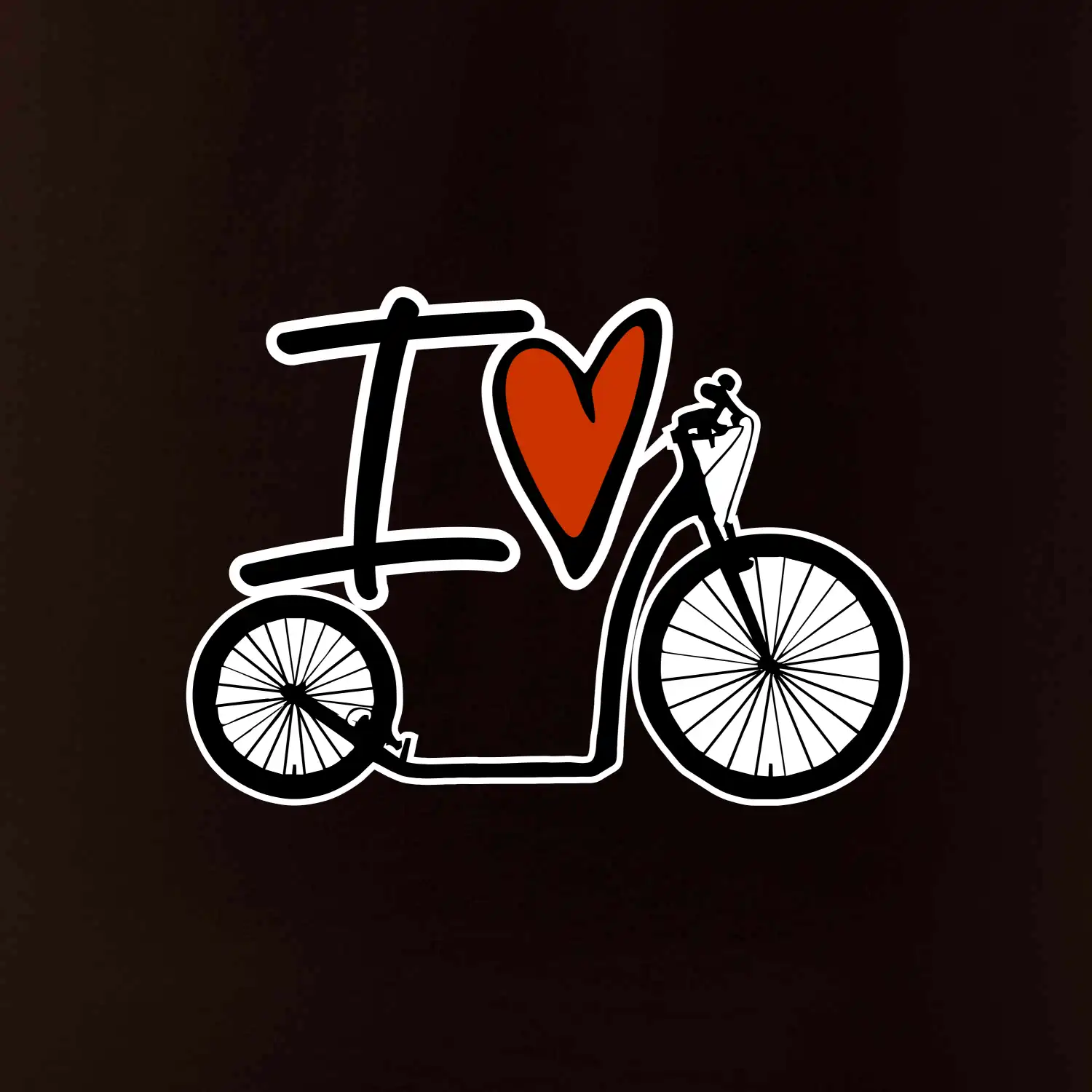 I love koloběžka velké a malé kolo