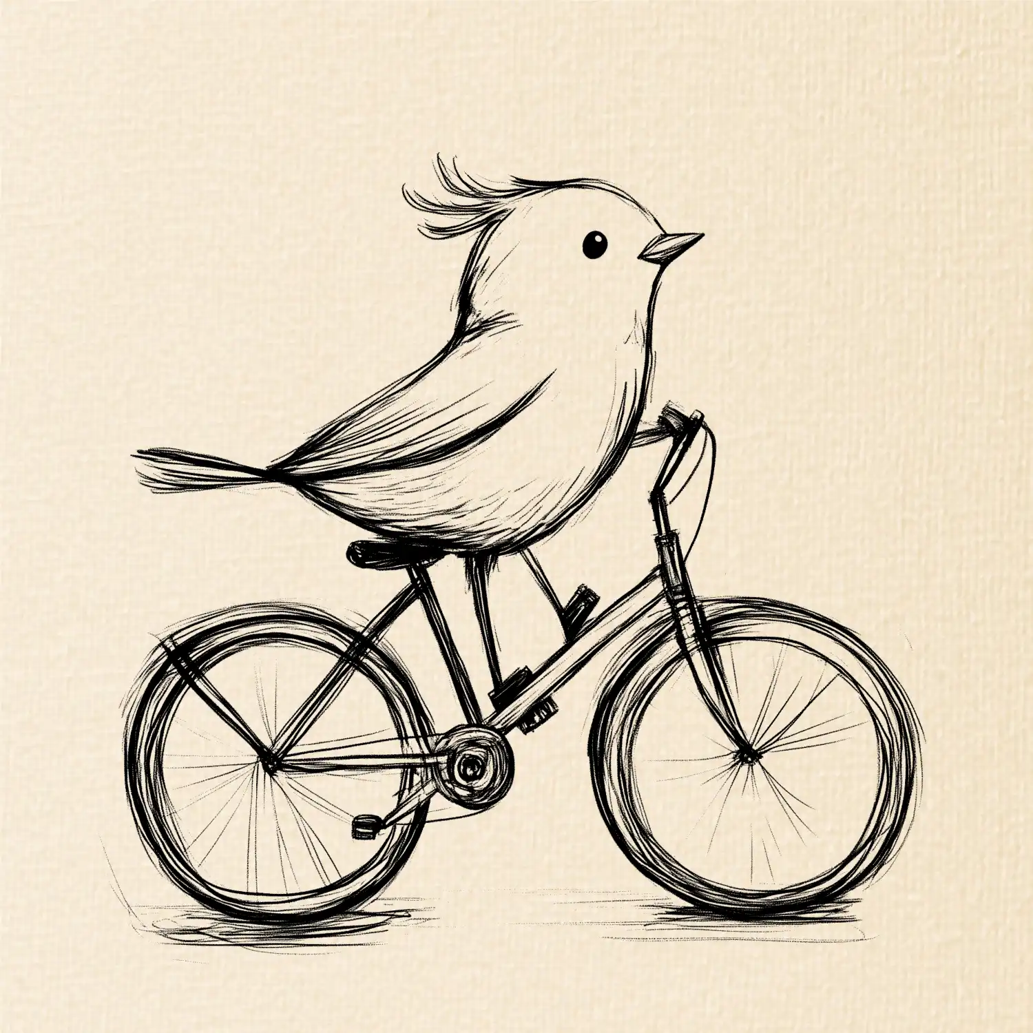 Ptáček na kole