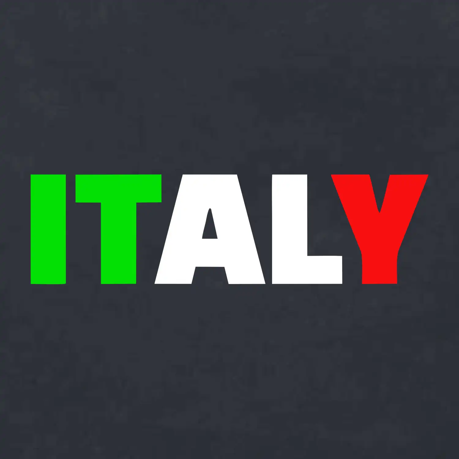 Italy Nápis