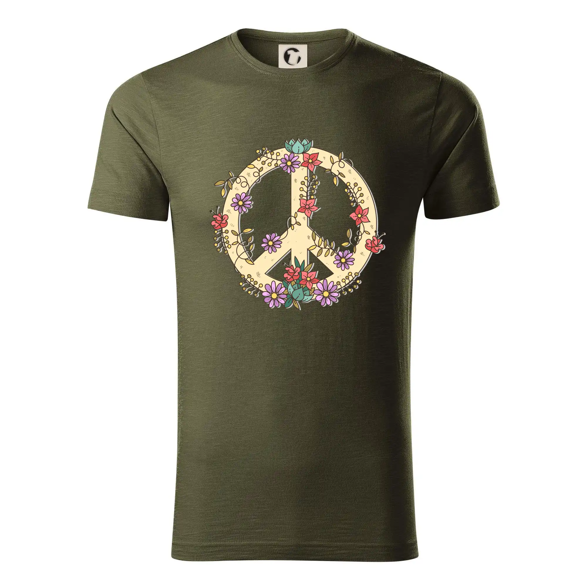 Peace symbol pískový