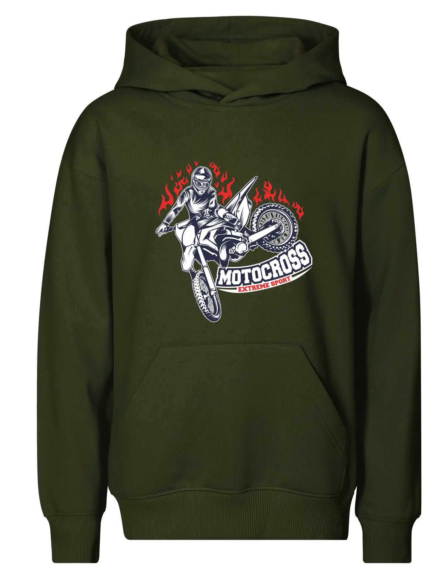 Motocross extreme sport fire