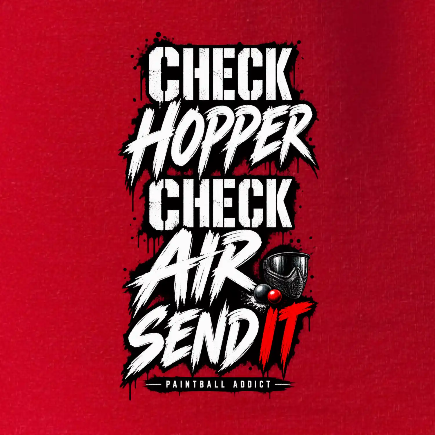 Kontrola zásobníku check hopper air paintball