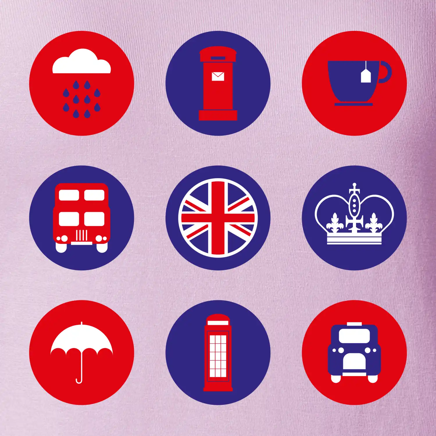 Anglie symboly v kruzích