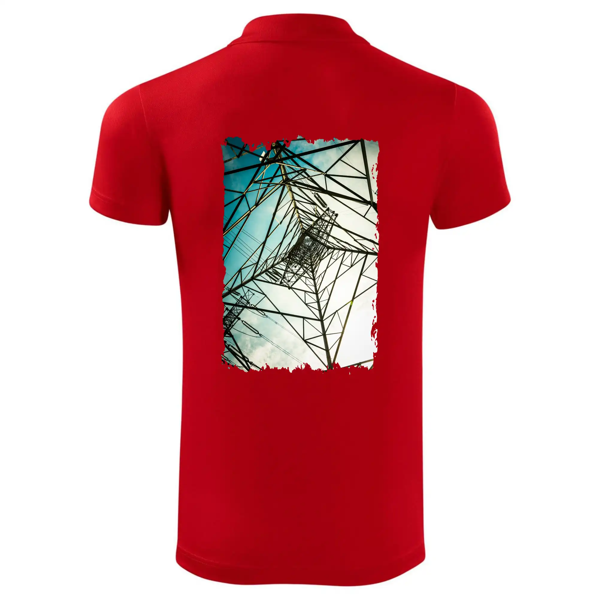 Barevné nebe - stožáry vysokého napětí