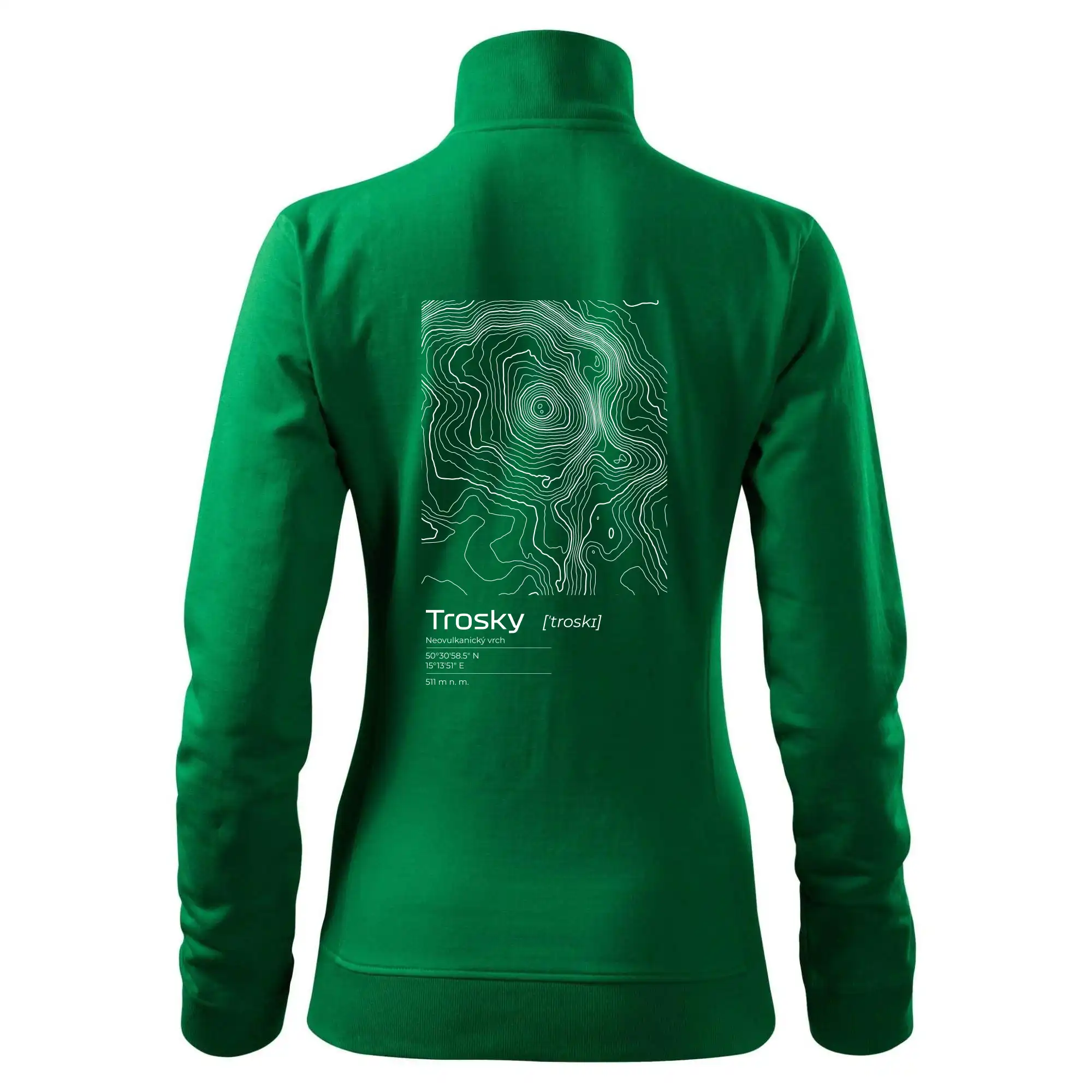 Trosky - vrstevnice v obdélníku