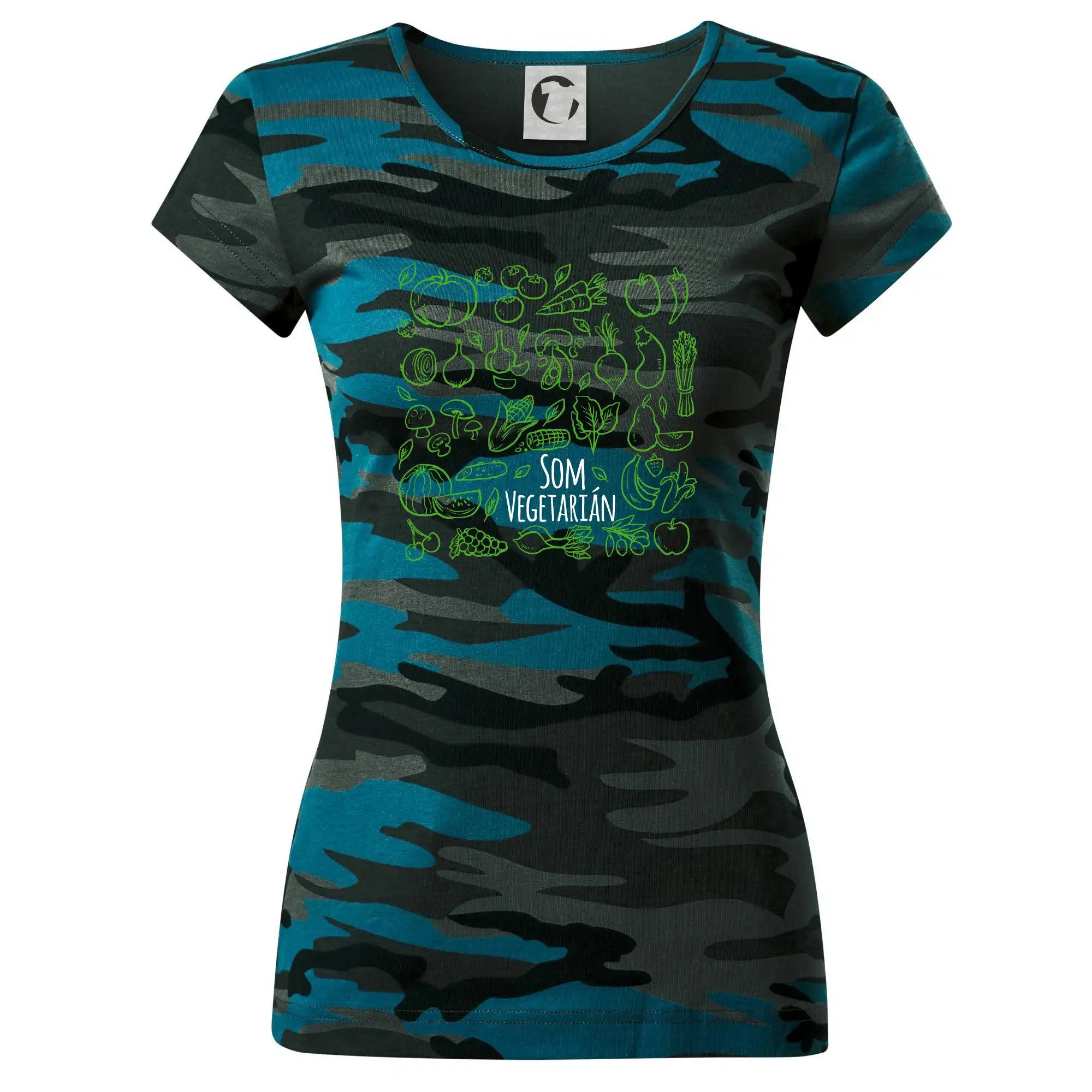 Som vegetarián - zelenina vo štvorci