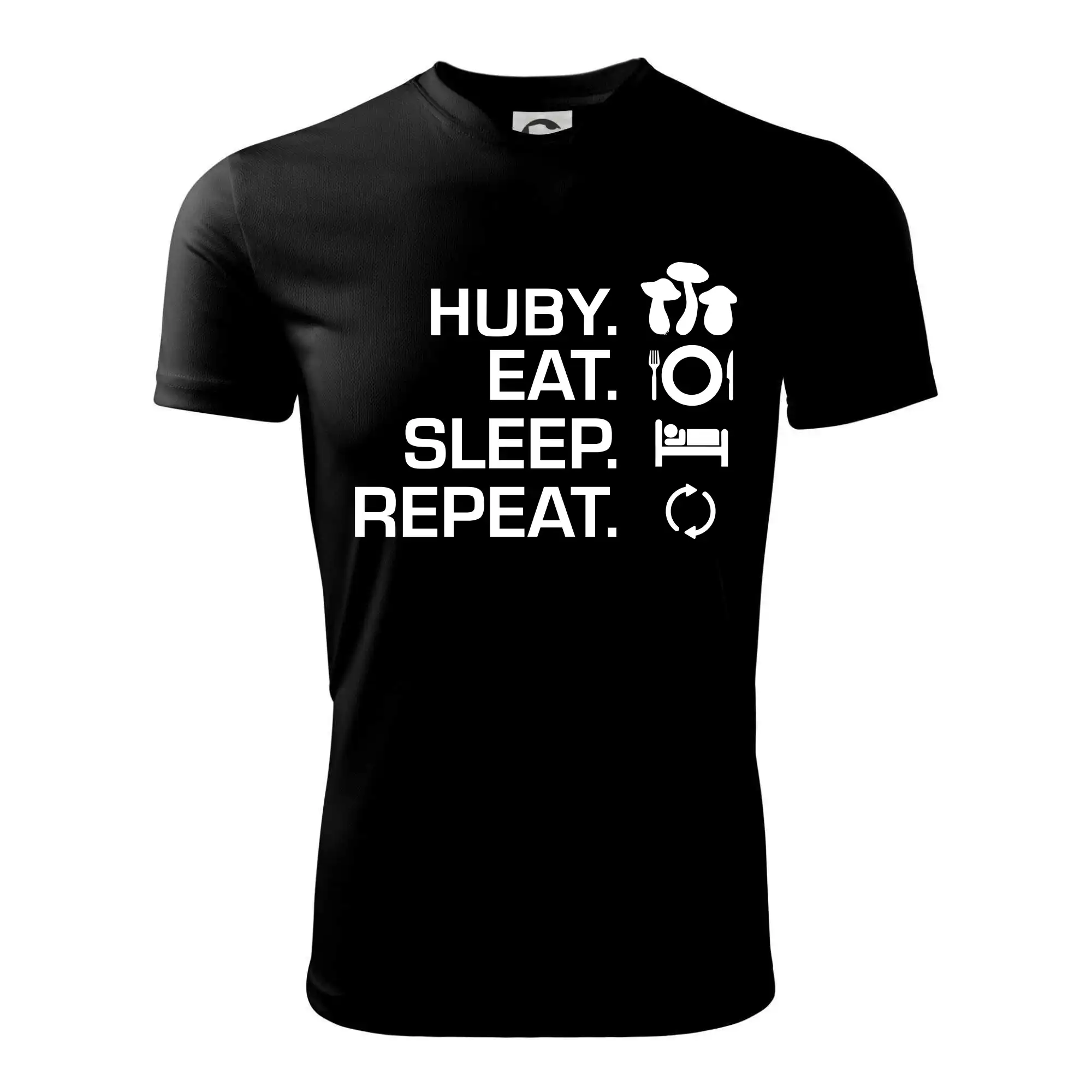 Tričká na chalupu - Huby Eat Sleep Repeat - Detské tričko športové