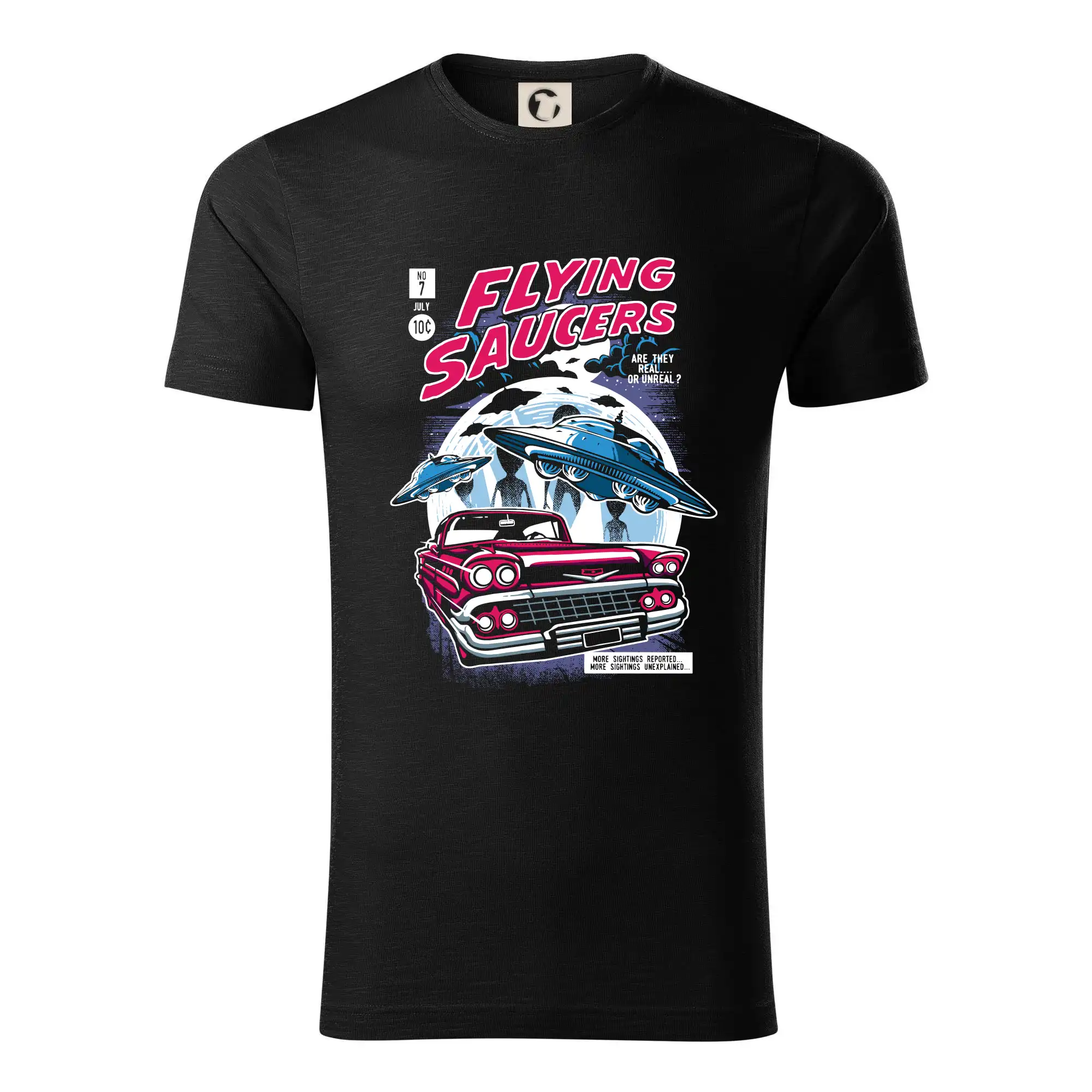 Vesmirne tričká - Flying Saucers - Tričko z organickej bavlny