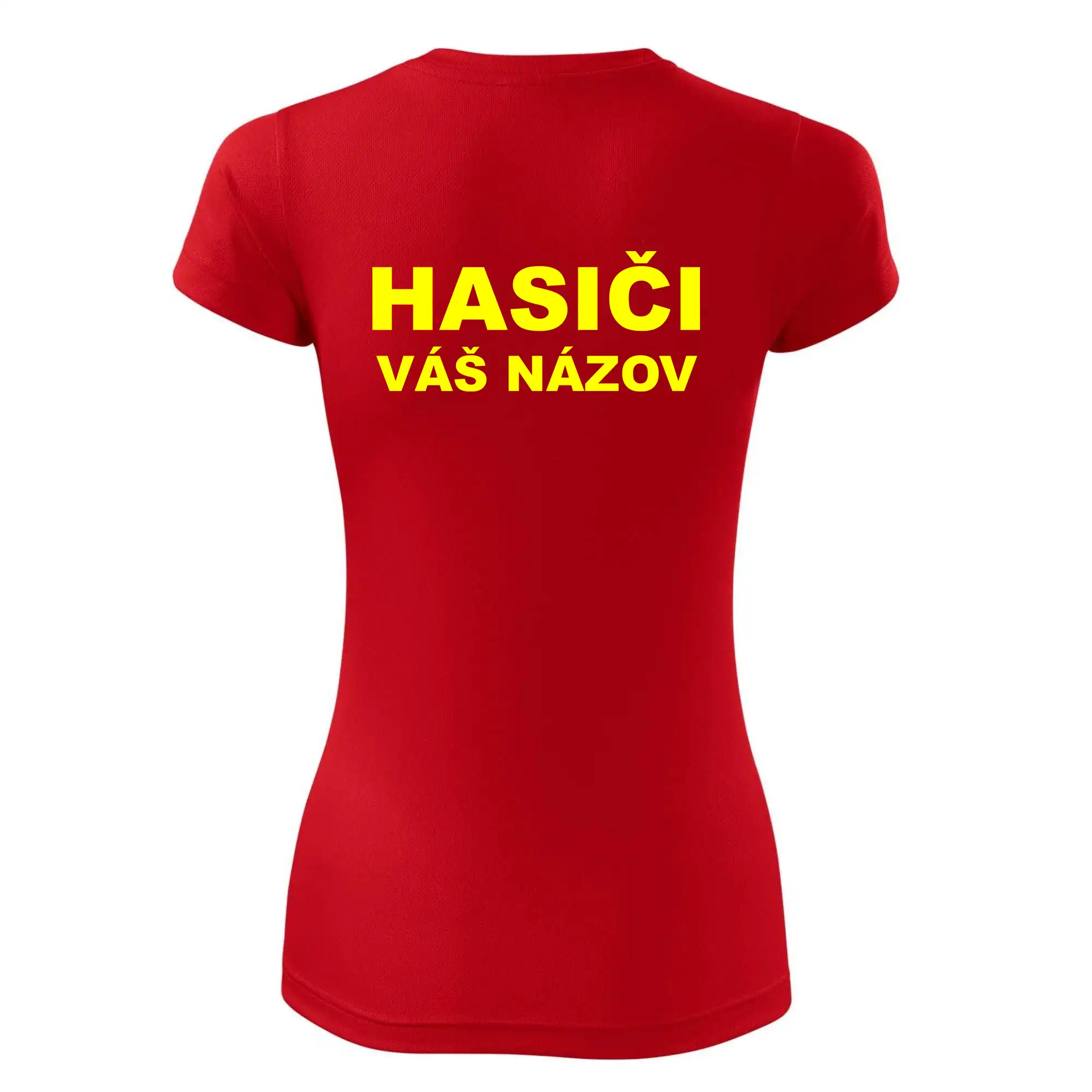 Hasiči - žltý nápis - váš názov zboru