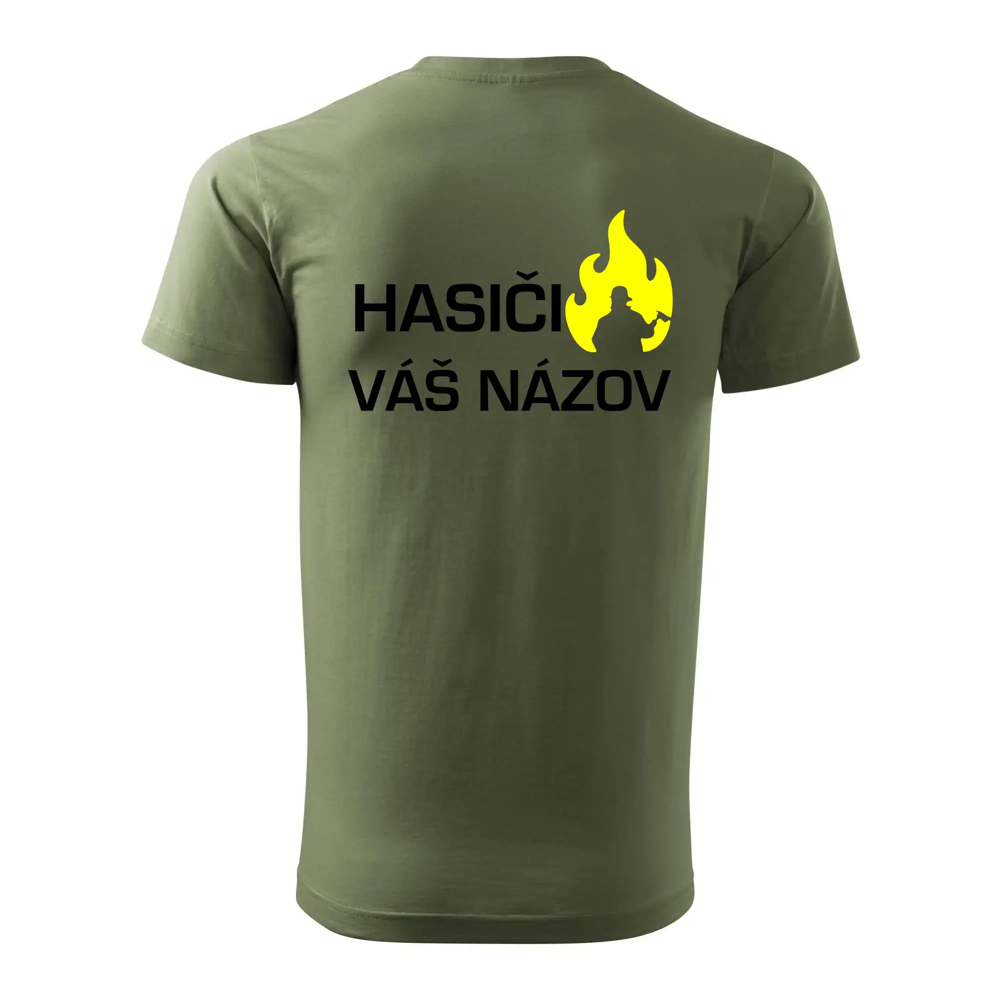 Hasiči - Váš názov - FLUO + Reflexná potlač