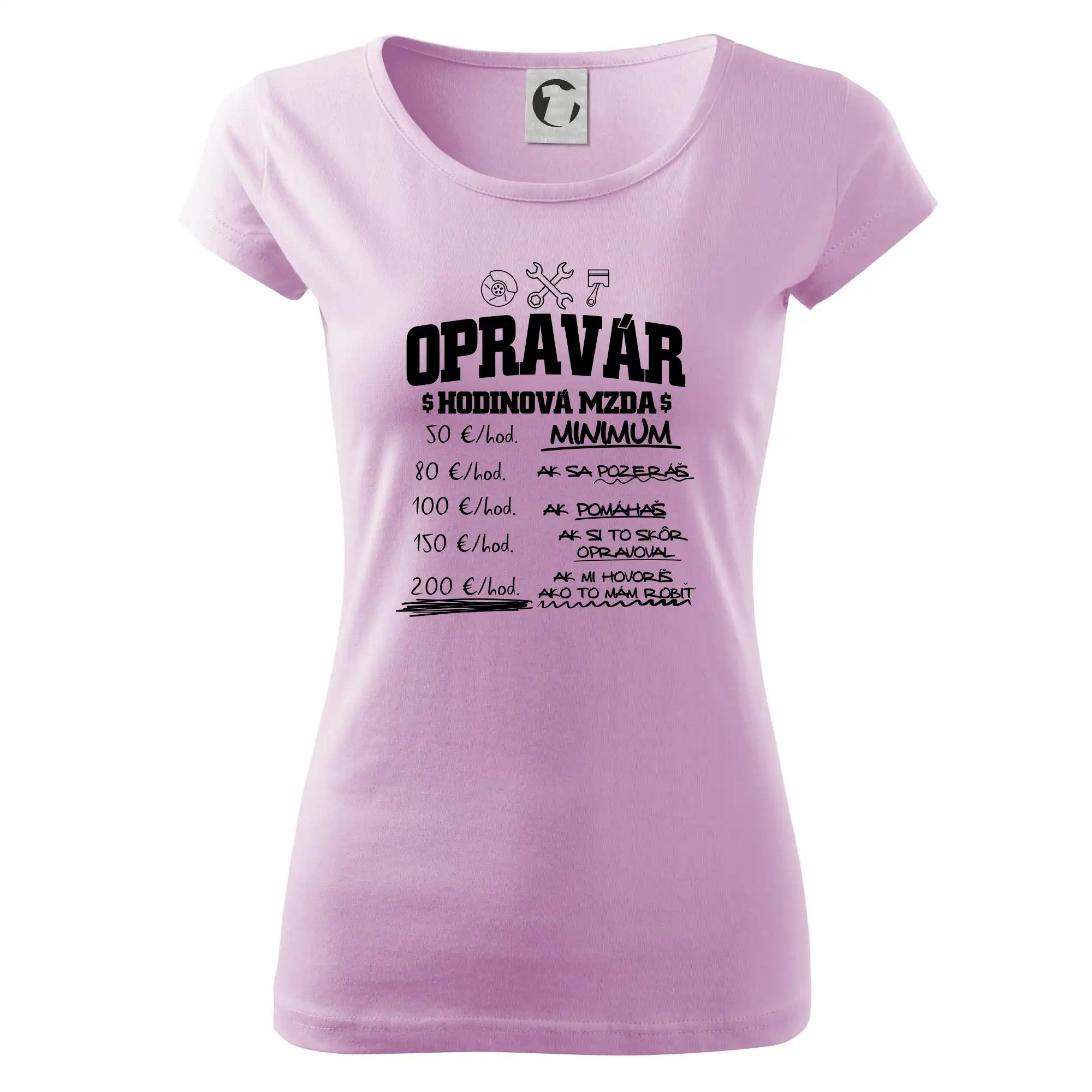 Hodinová mzda - opravár