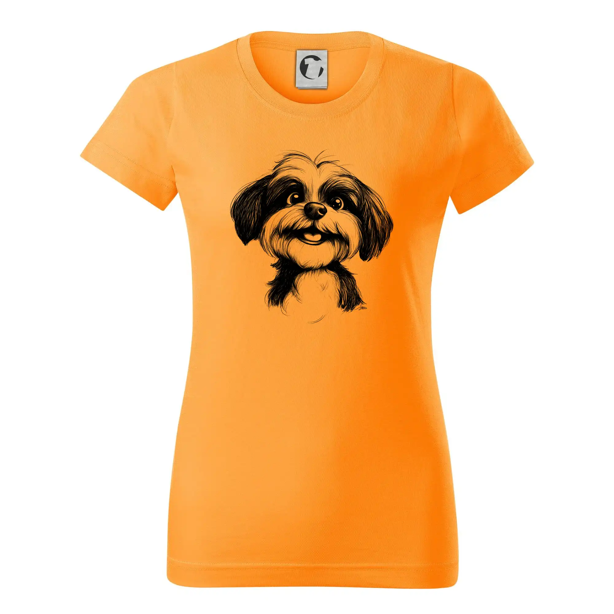 Lhasa Apso karikatura hlava