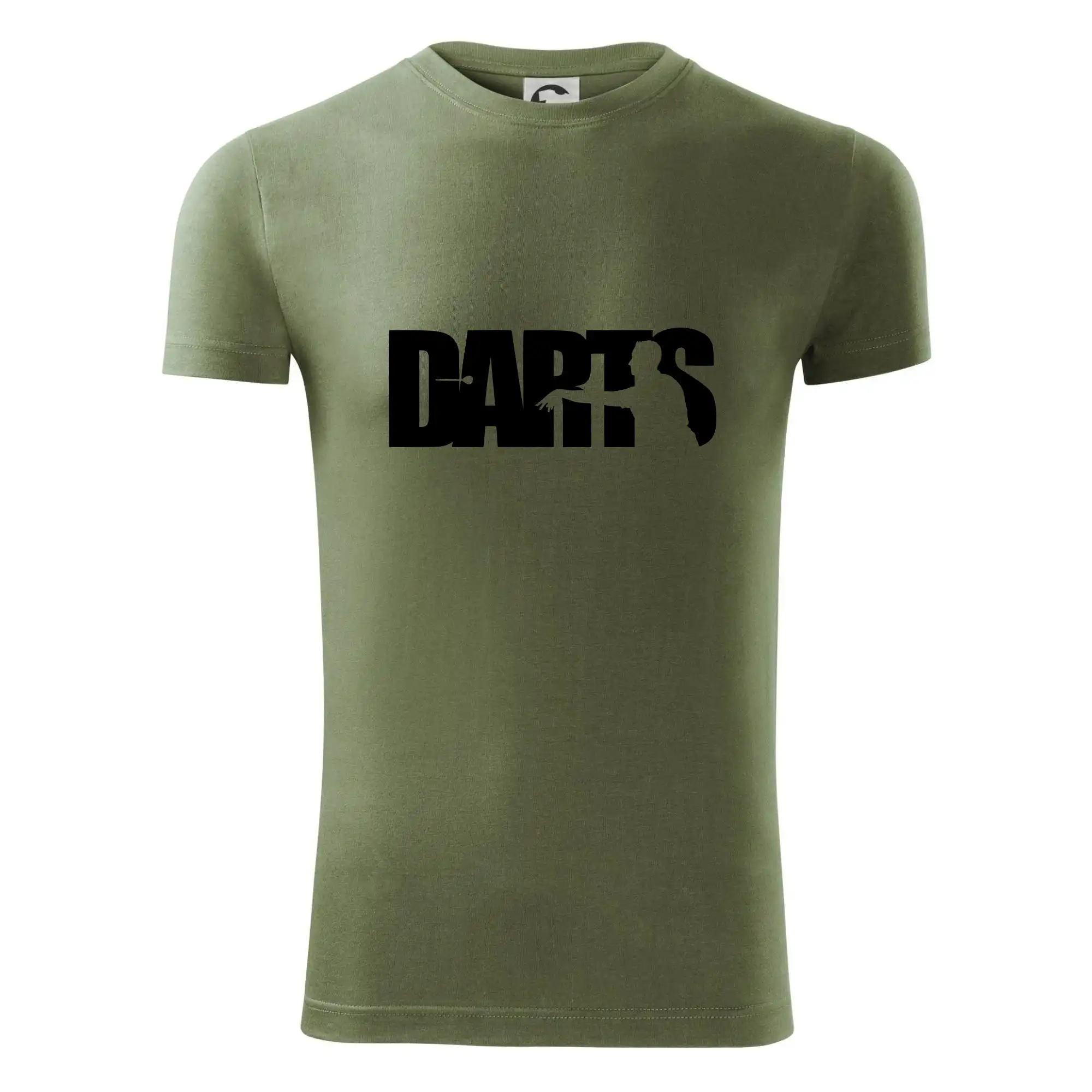 Darts - nápis se šipkařem