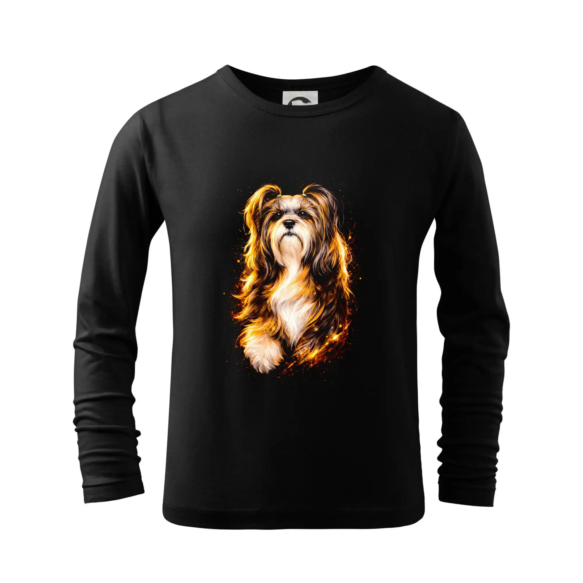 Obrázek polotón Shih-tzu běžící
