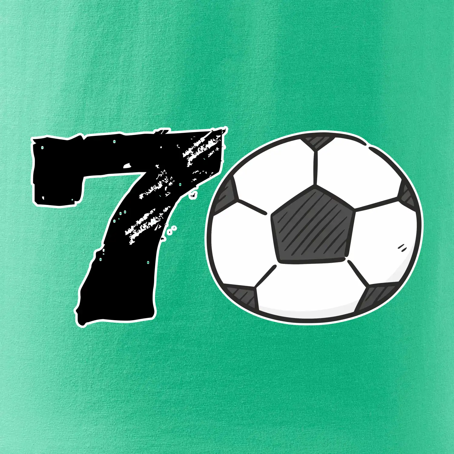 Fotbal kulaté narozeniny 70
