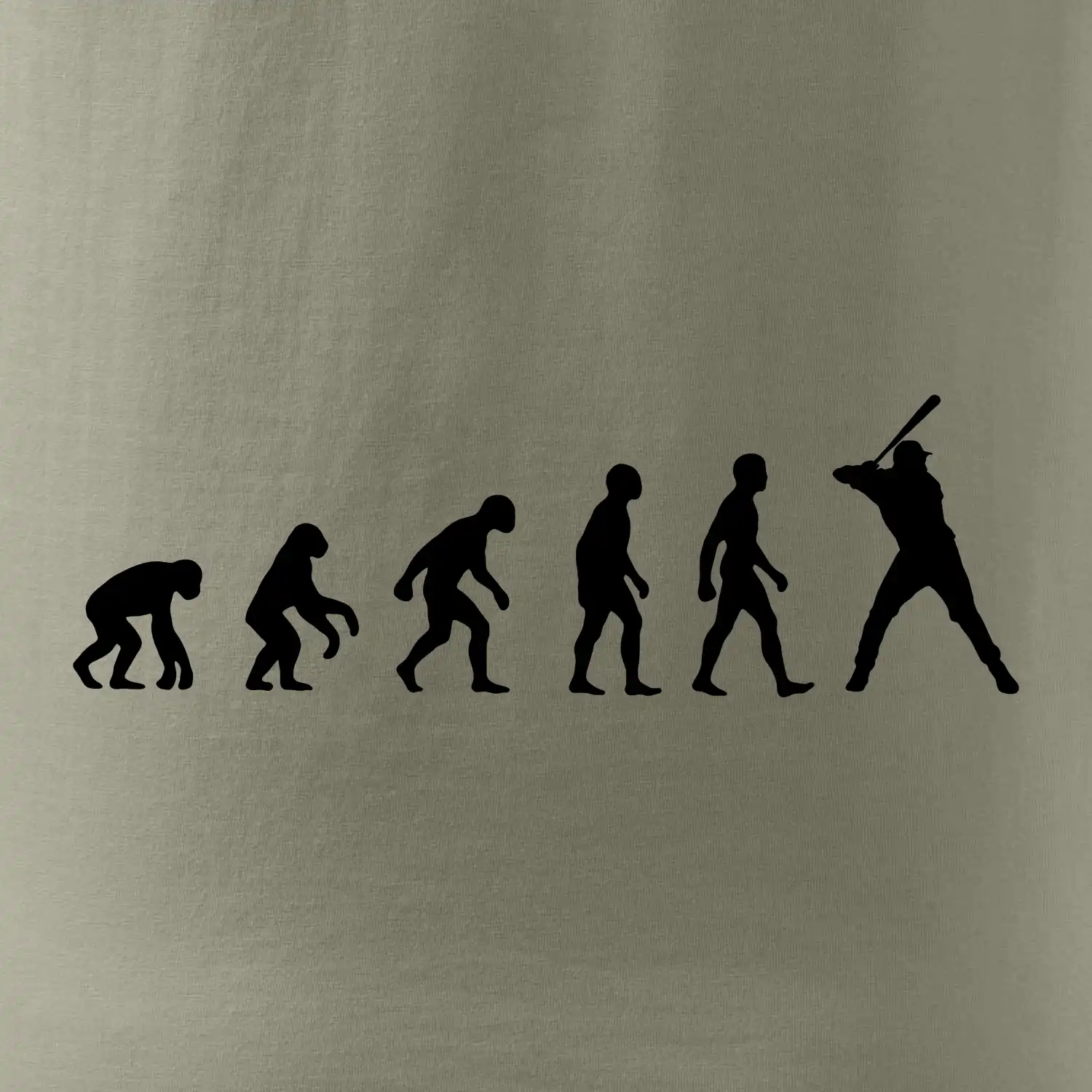 Evoluce baseball pálkař nápřah